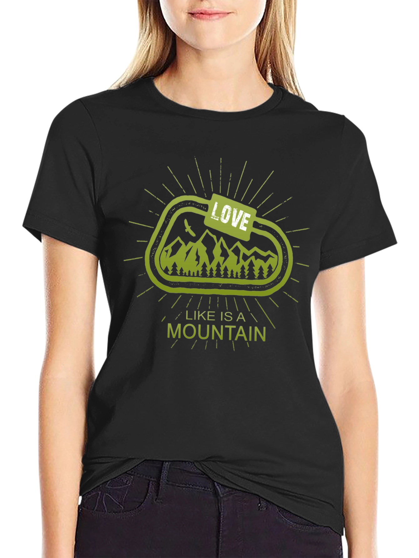 Love is a Mountain Graphic T-Shirt