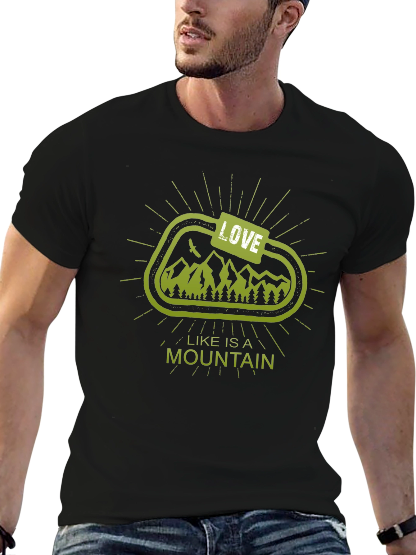 Love is a Mountain Graphic T-Shirt