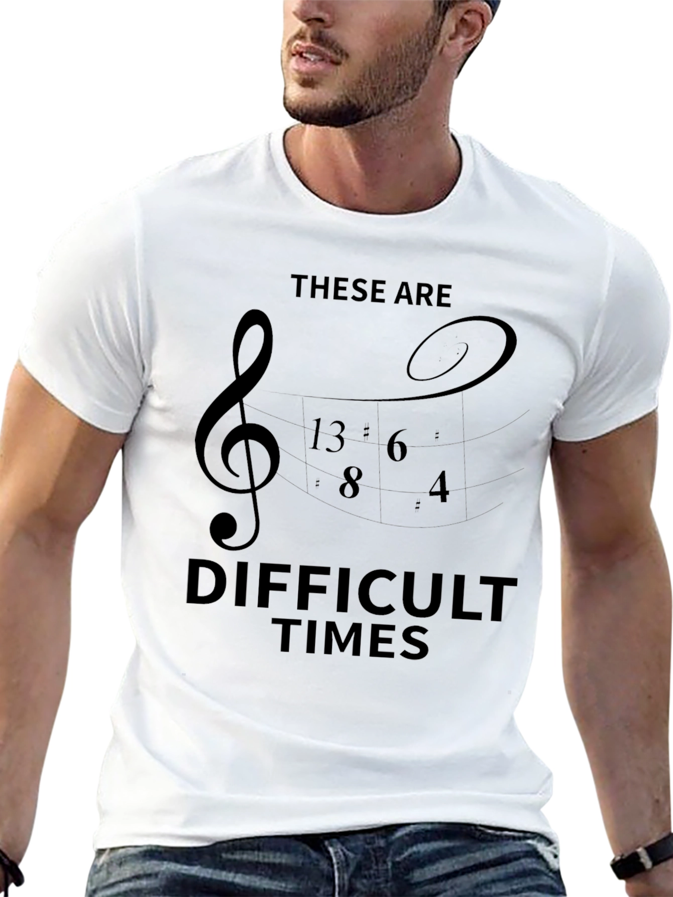 Difficult Times Music T-Shirt - Black