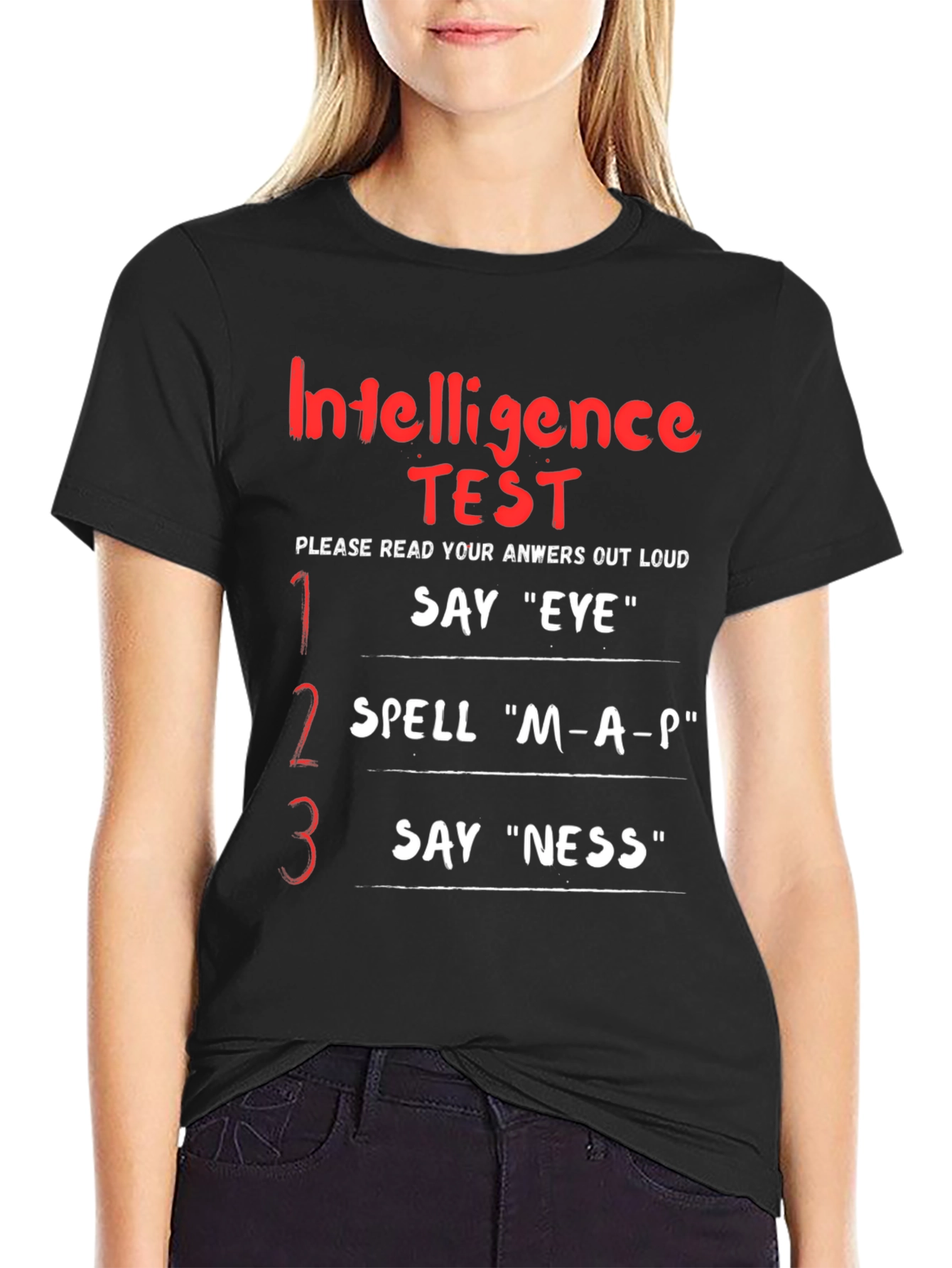 Intelligence Test T-Shirt - Funny Joke Tee