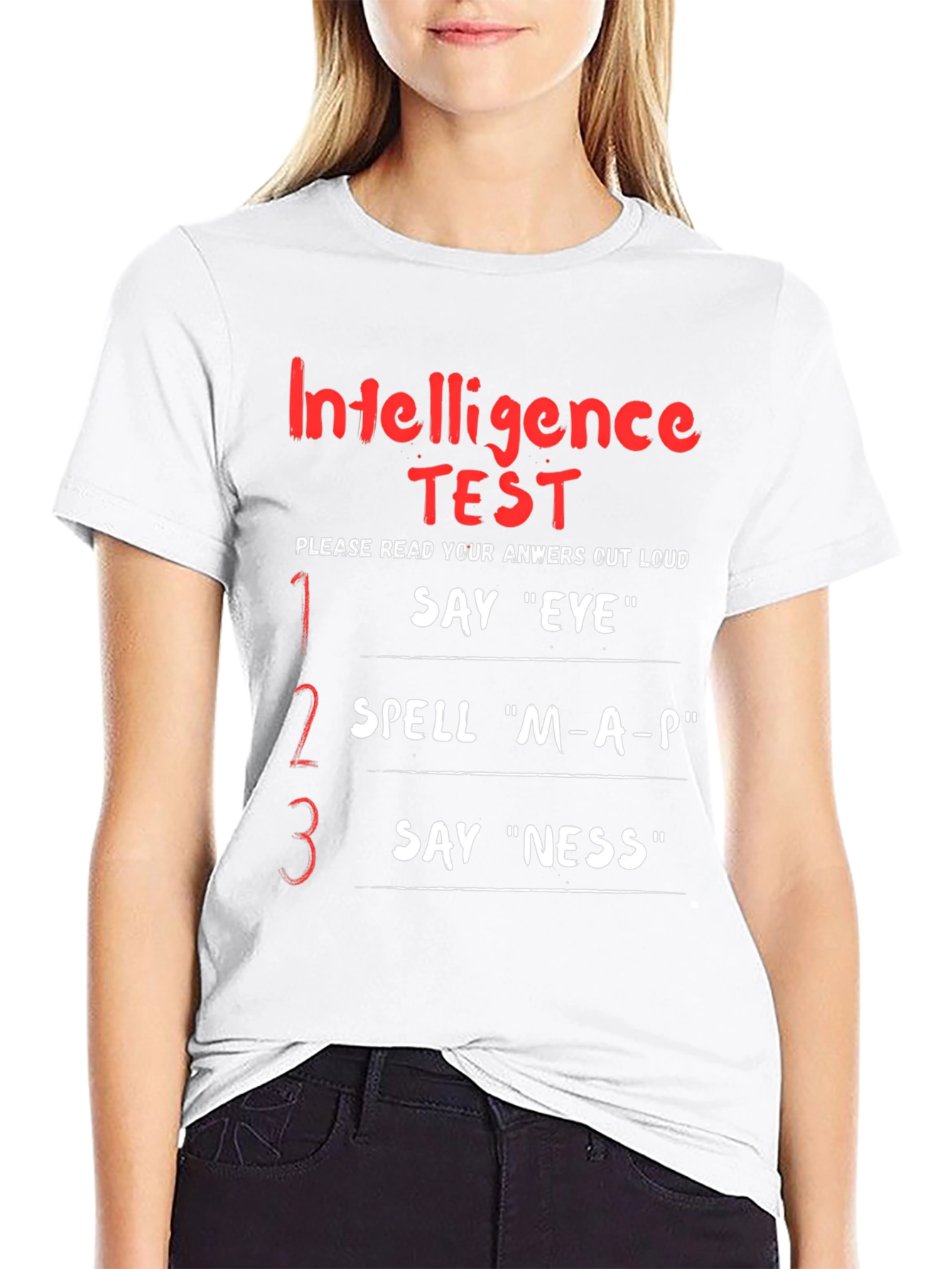 Intelligence Test T-Shirt - Funny Joke Tee