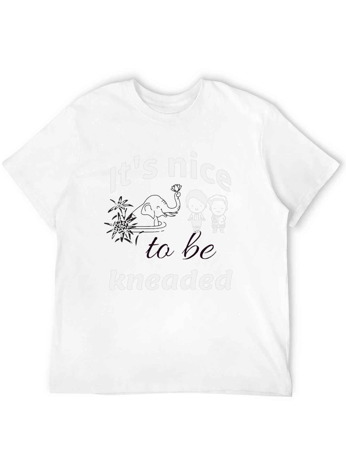 Its Nice to be Kneaded Black T-Shirt