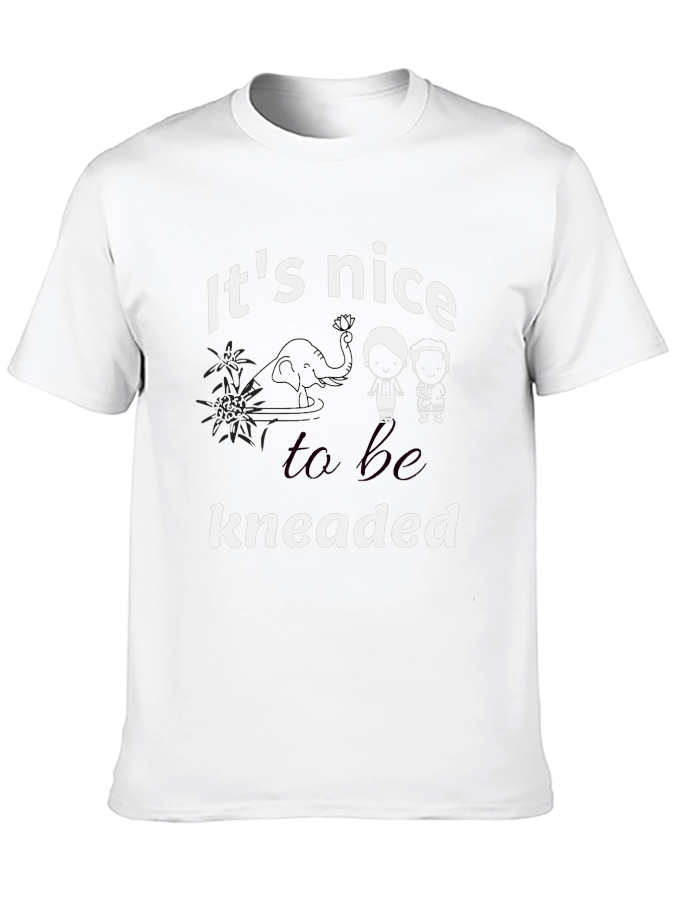 Its Nice to be Kneaded Black T-Shirt