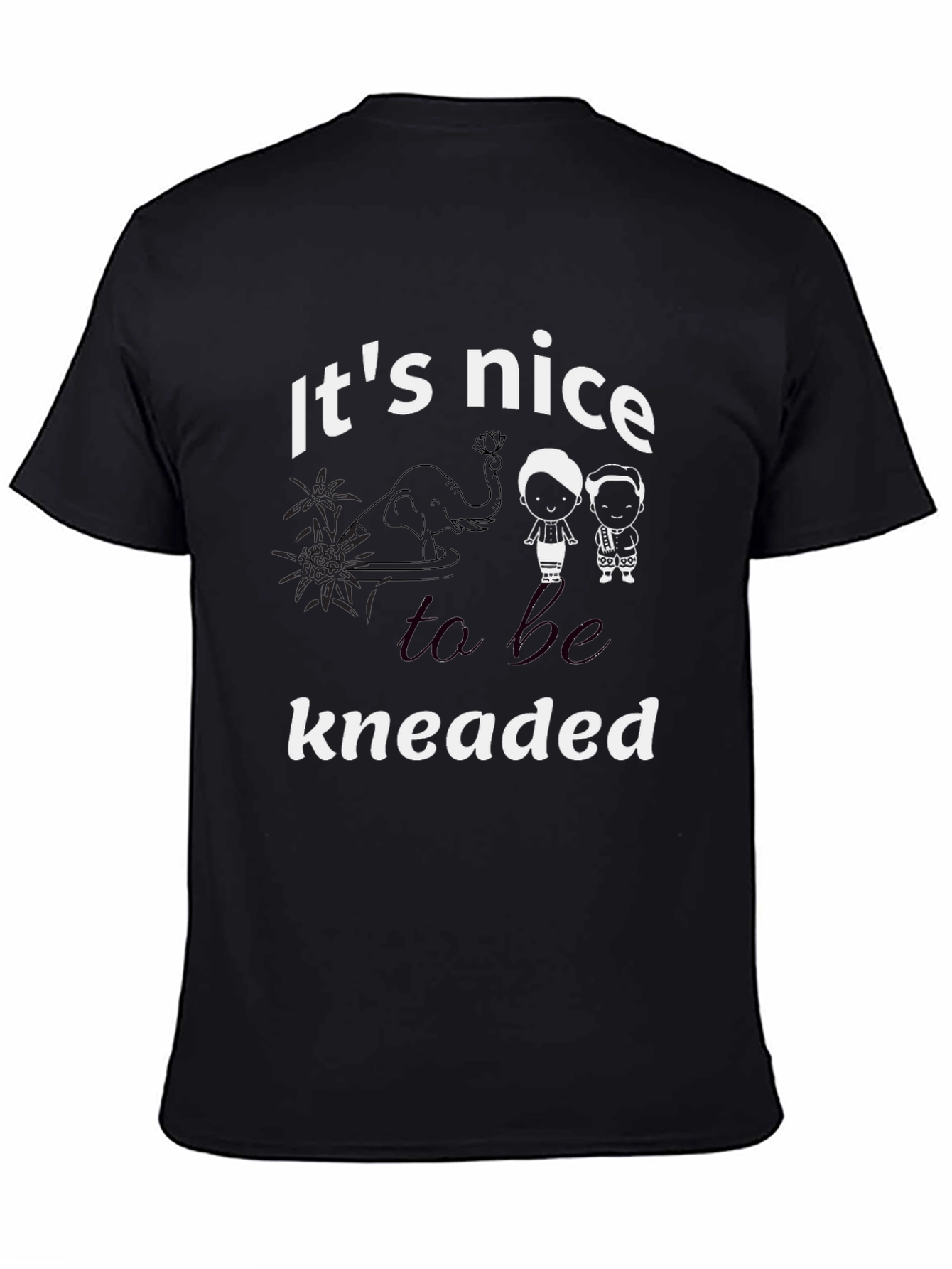 Its Nice to be Kneaded Black T-Shirt