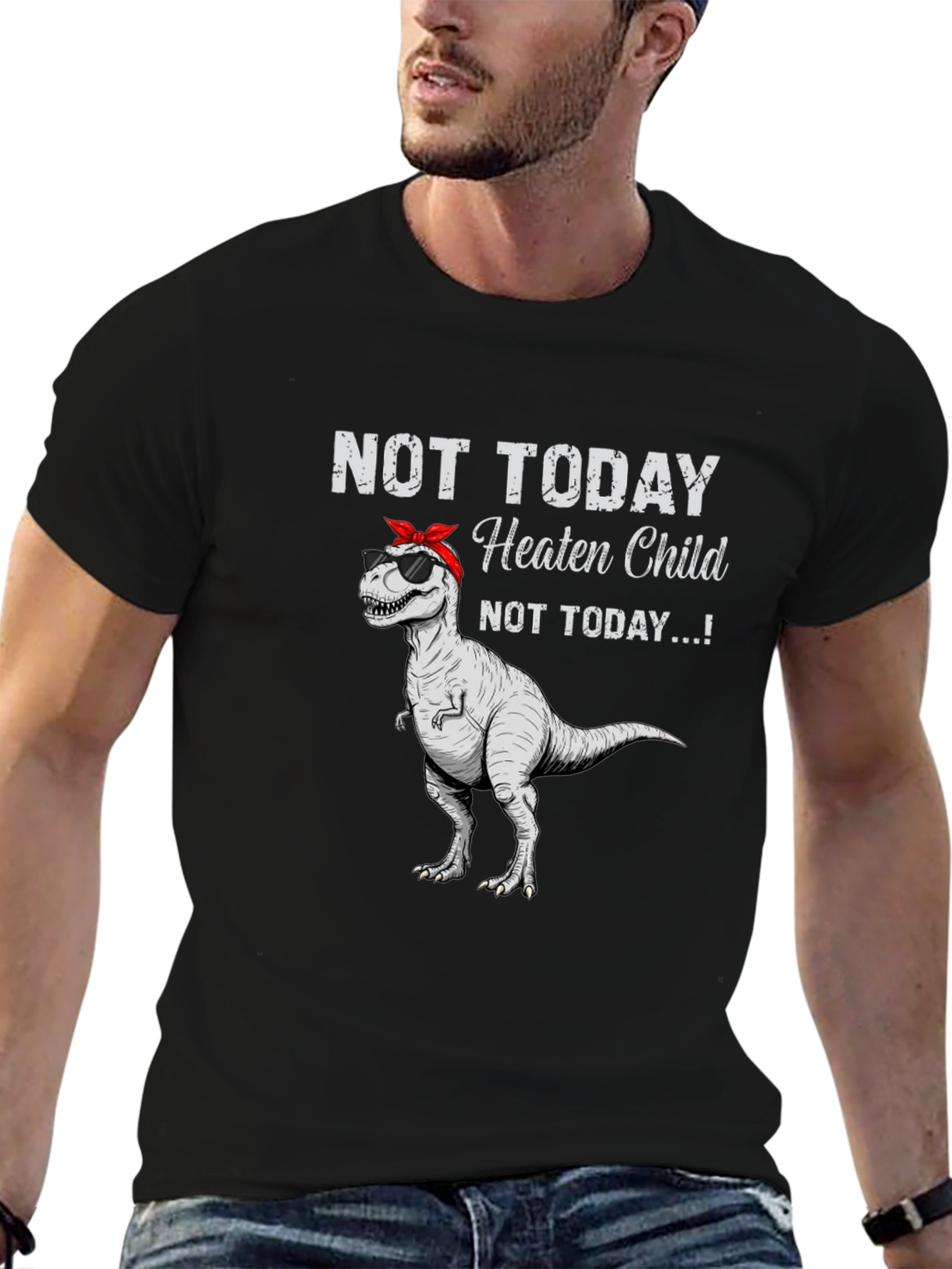 Not Today Heaten Child Graphic T-Shirt