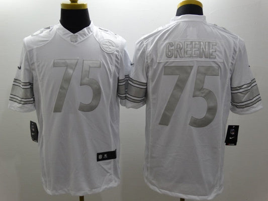 Men's Pittsburgh Steelers Joe Greene #75 White Game Jerseys