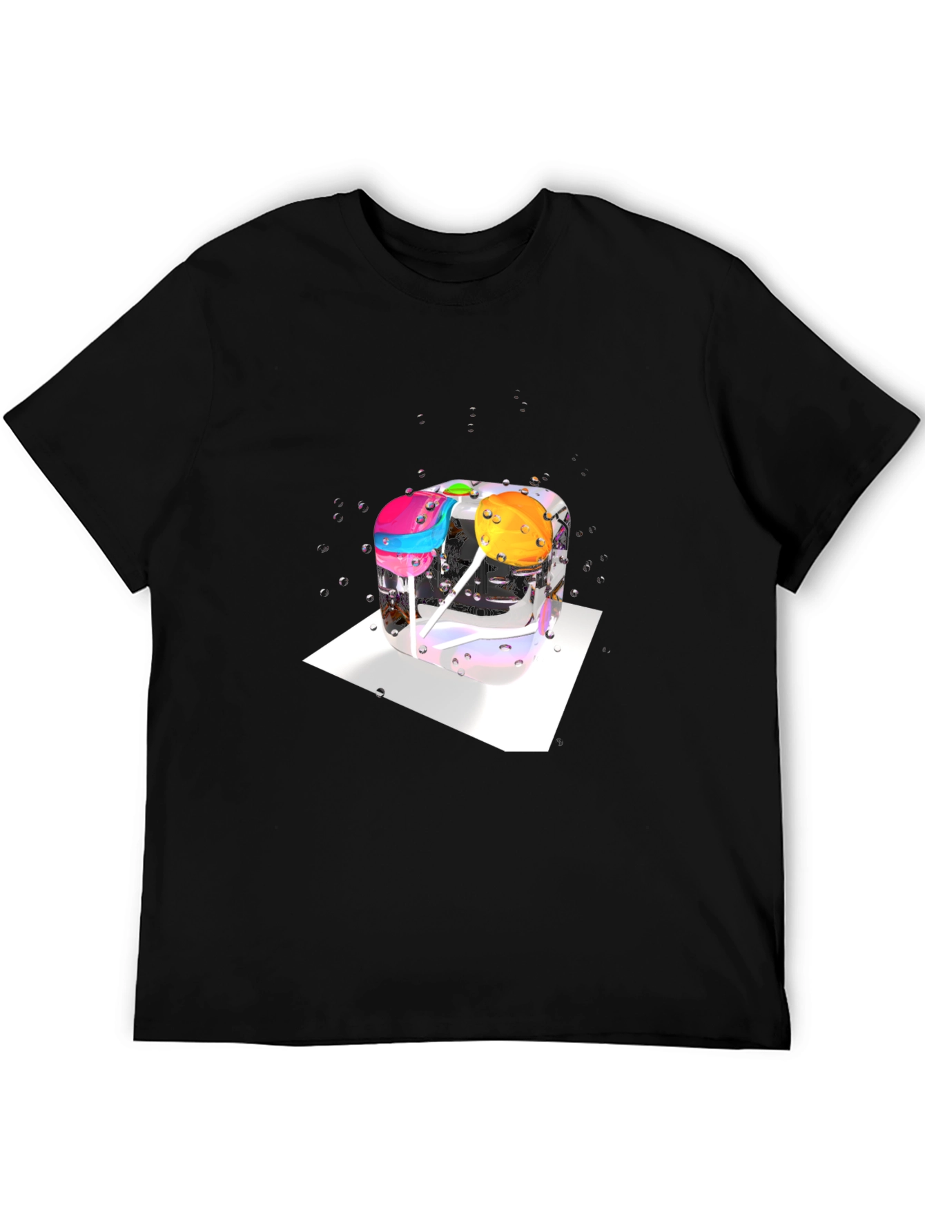 Lollipop Ice Cube T-Shirt - Quirky Graphic Tee
