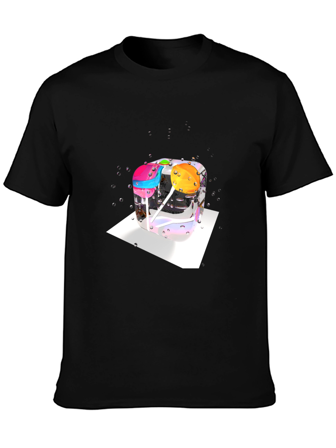 Lollipop Ice Cube T-Shirt - Quirky Graphic Tee