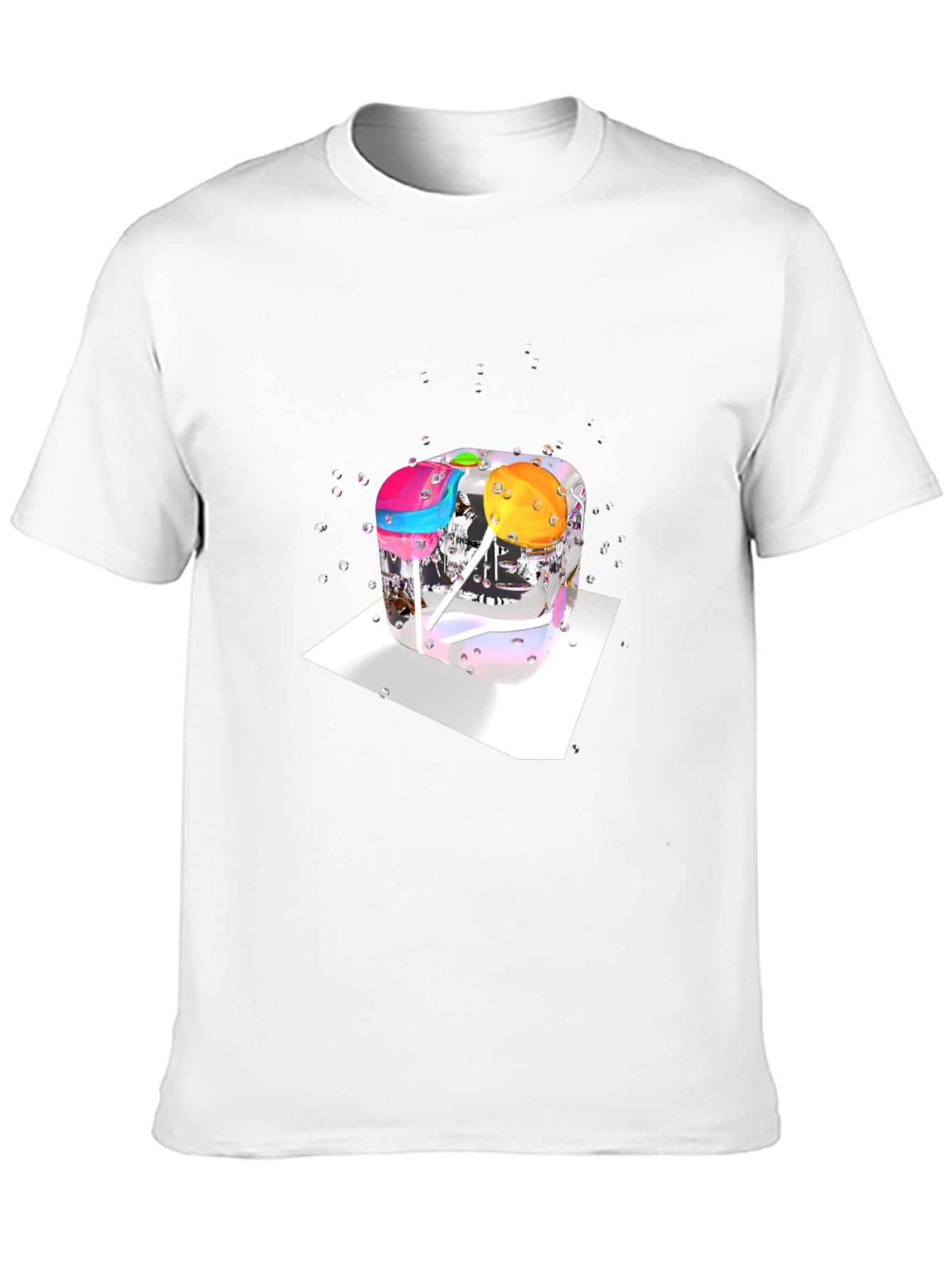 Lollipop Ice Cube T-Shirt - Quirky Graphic Tee