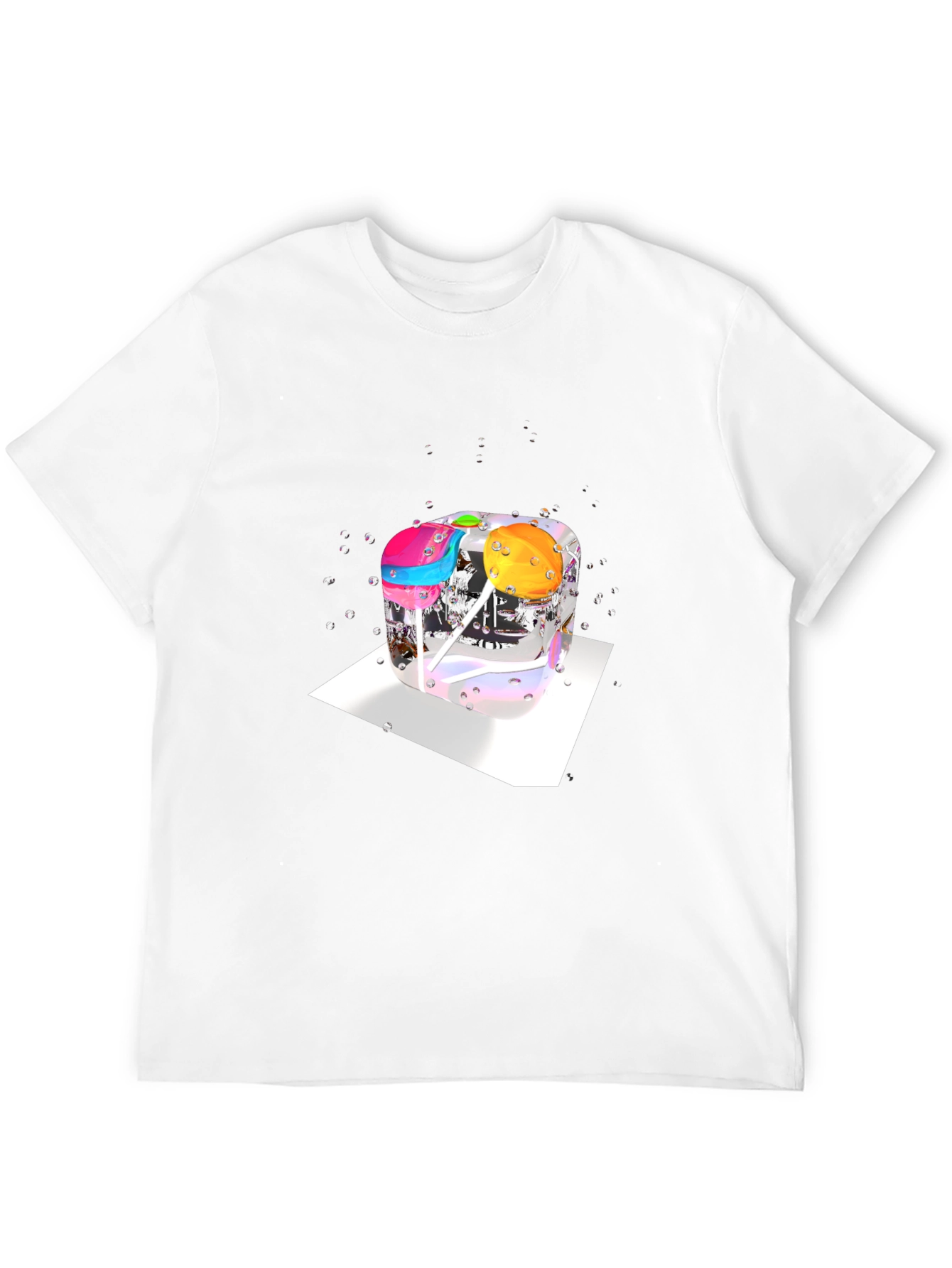 Lollipop Ice Cube T-Shirt - Quirky Graphic Tee