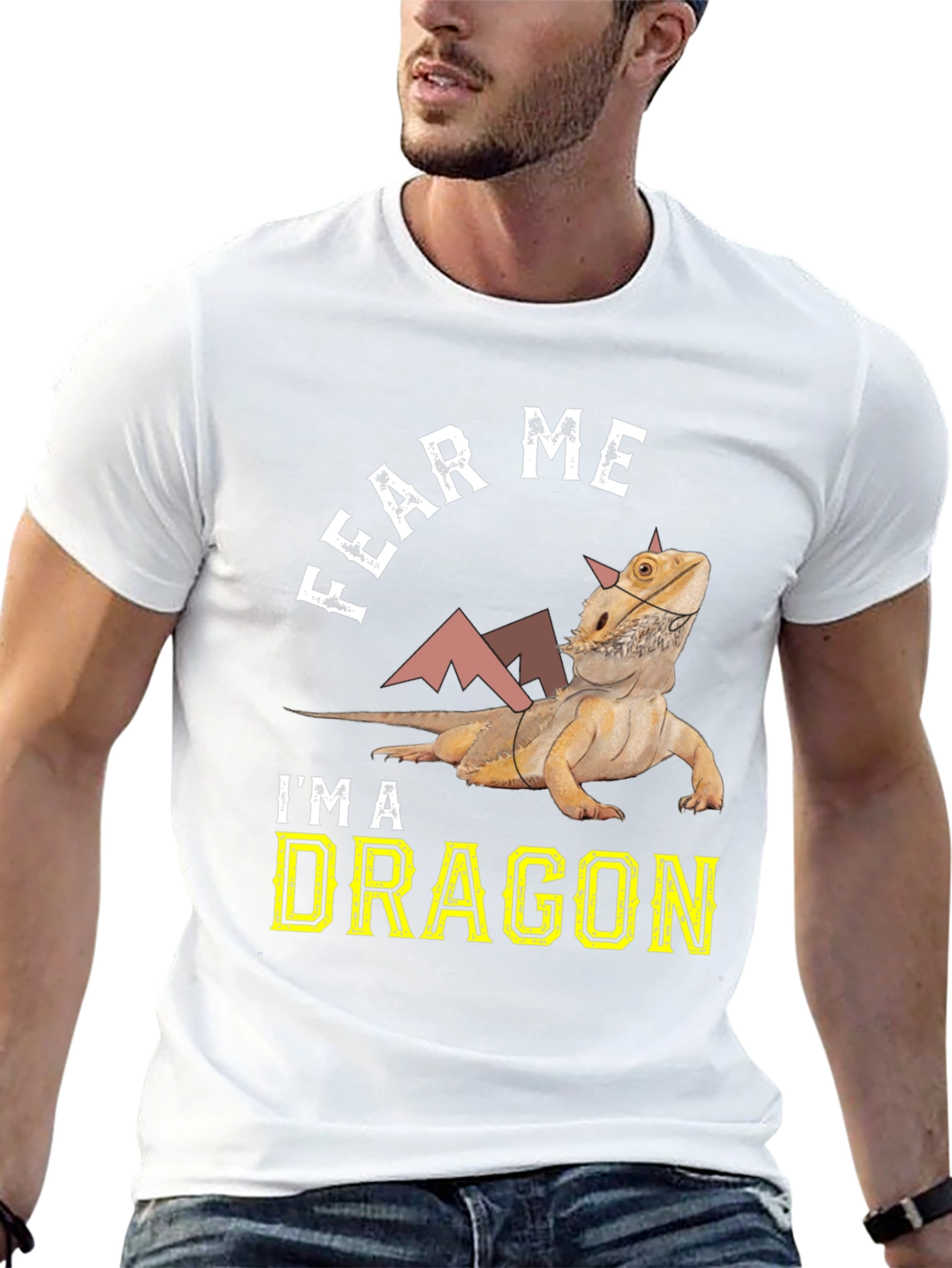 Fear Me Im A Dragon Bearded Dragon T-Shirt