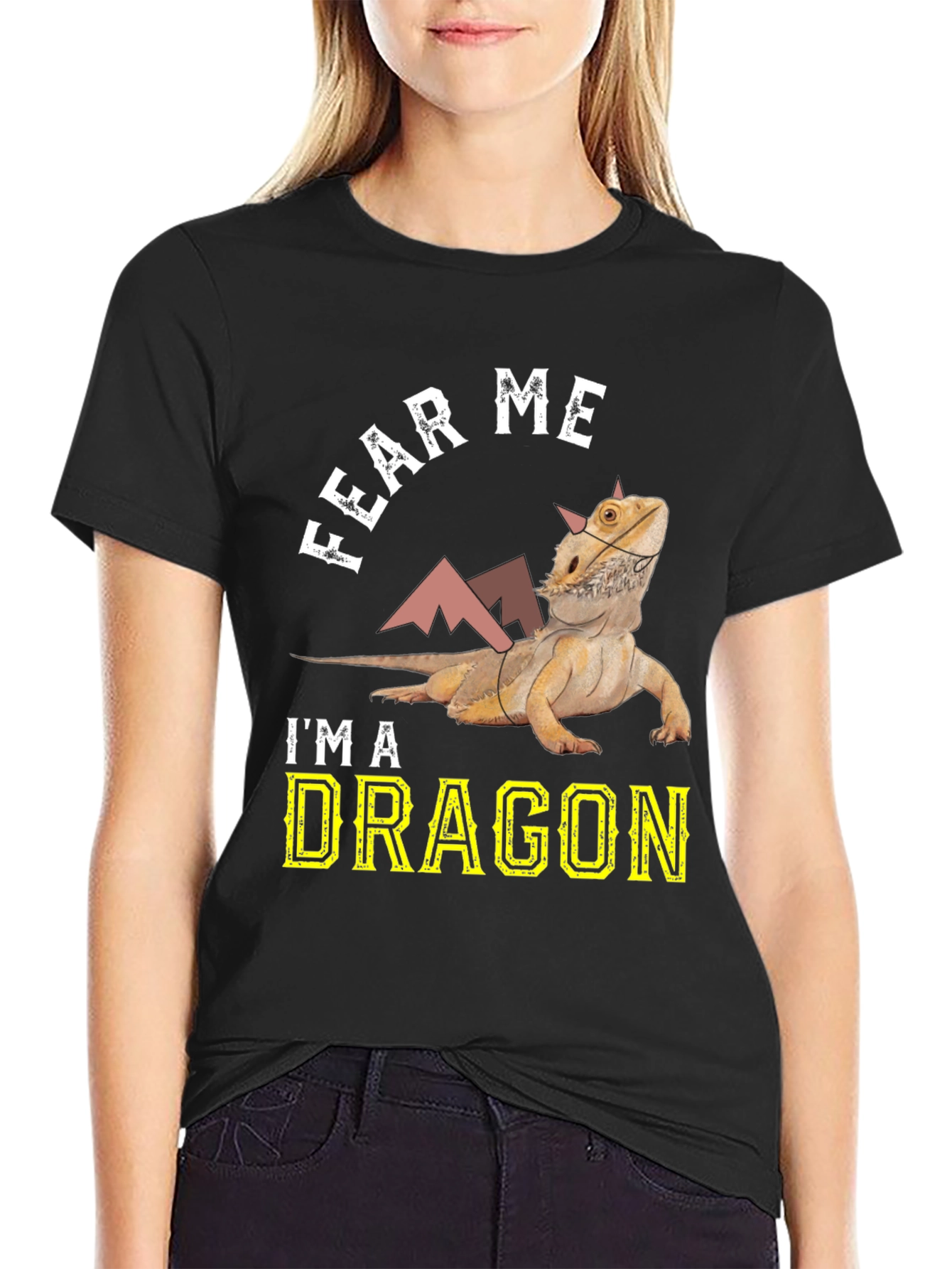 Fear Me Im A Dragon Bearded Dragon T-Shirt
