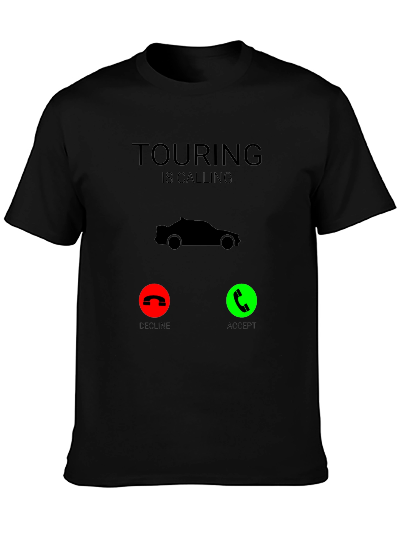 Touring is Calling Black T-Shirt