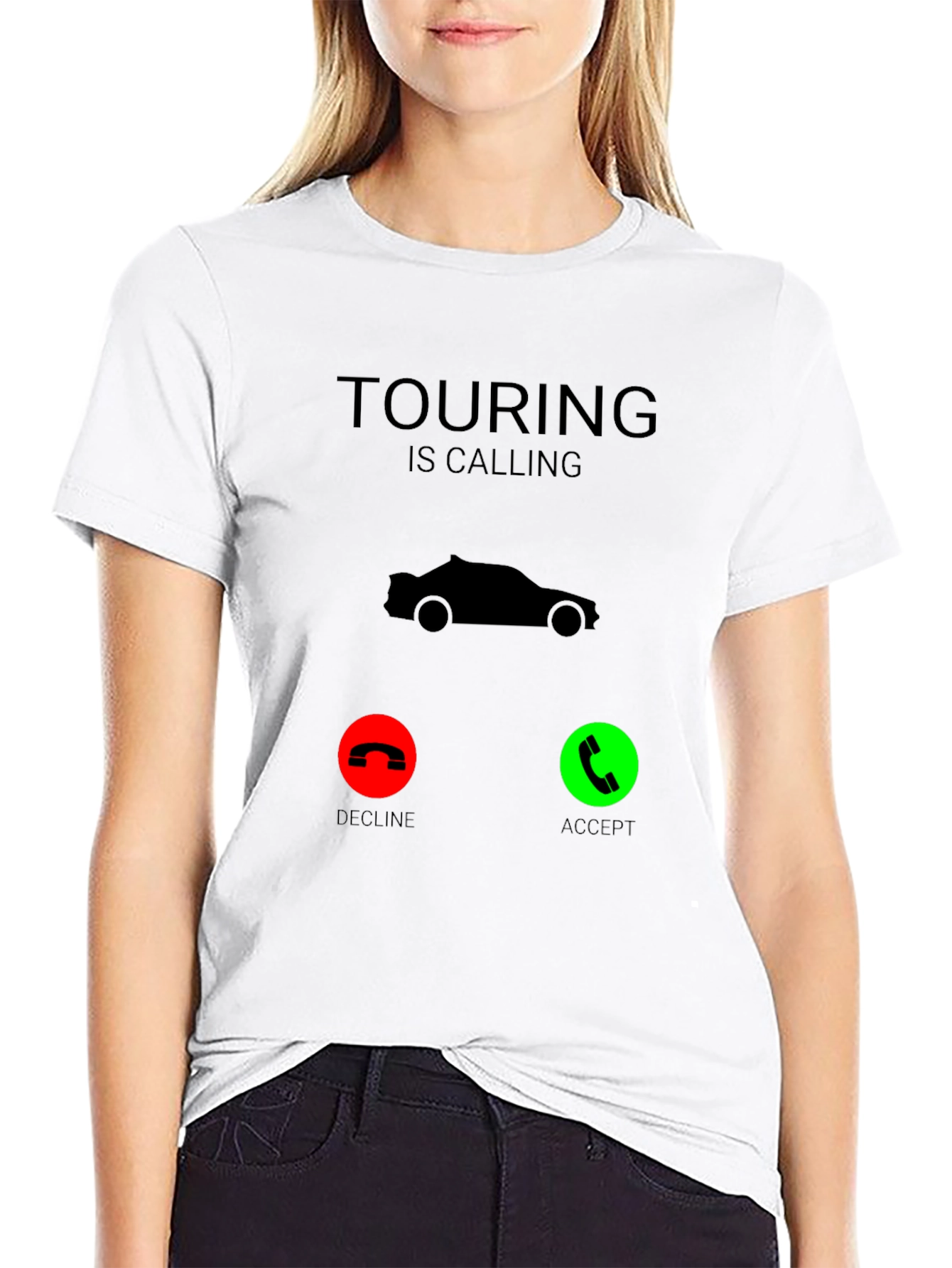 Touring is Calling Black T-Shirt