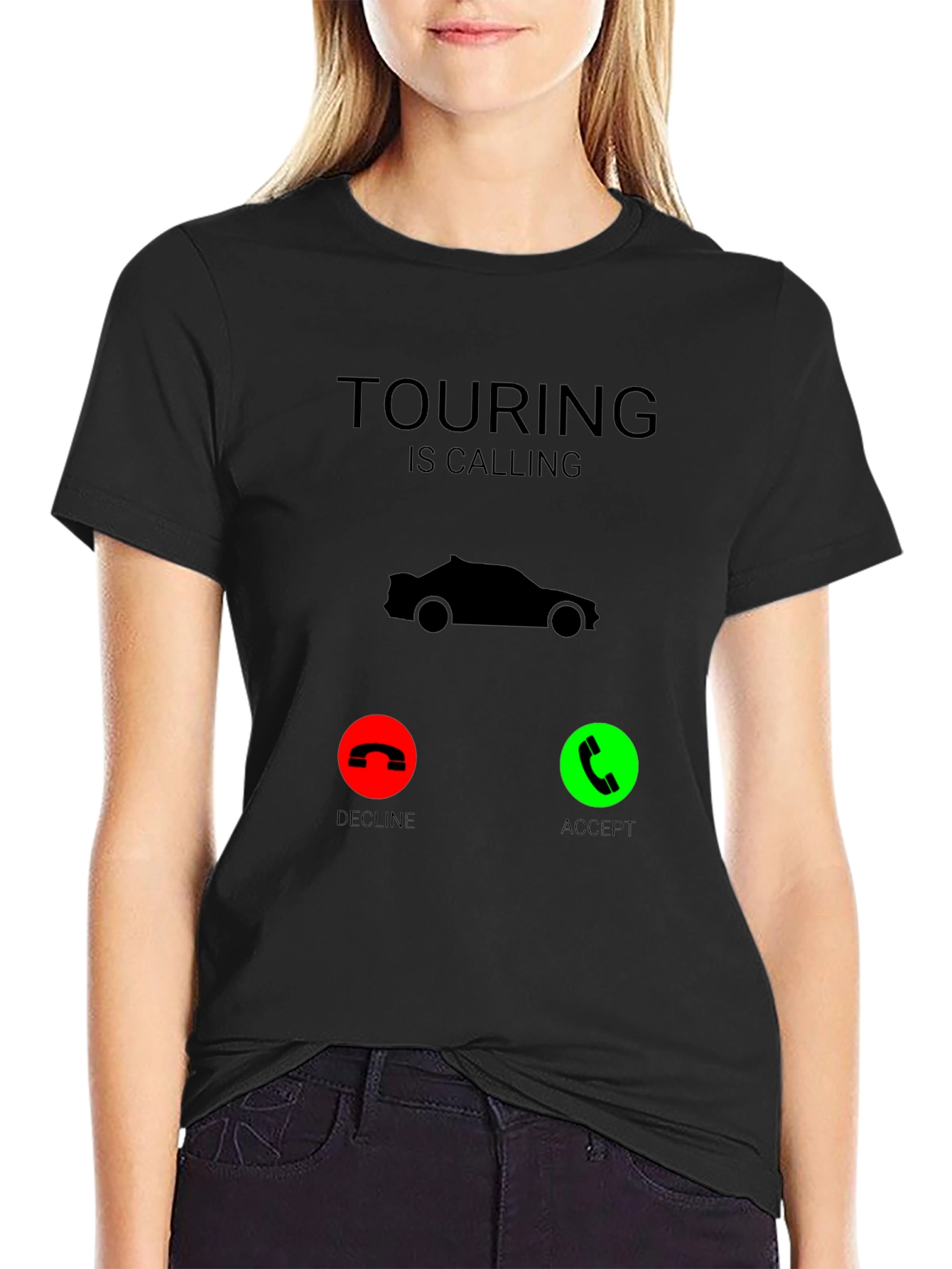 Touring is Calling Black T-Shirt