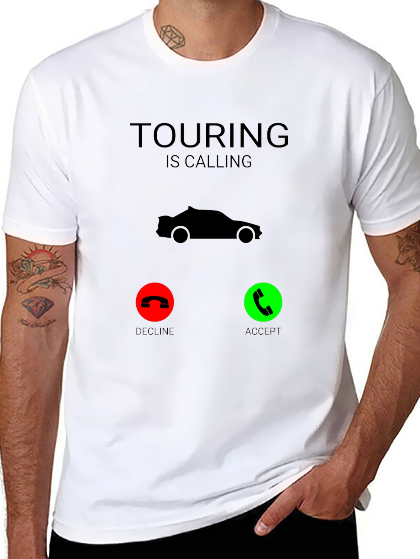 Touring is Calling Black T-Shirt
