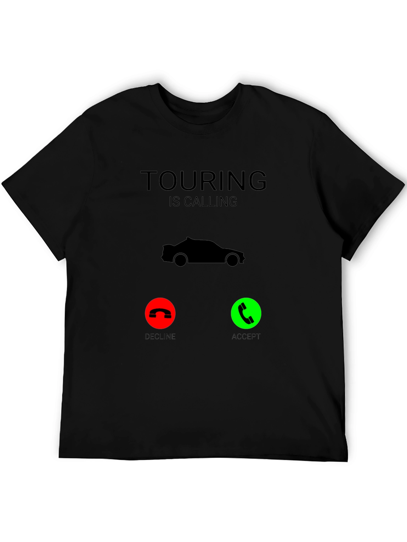 Touring is Calling Black T-Shirt