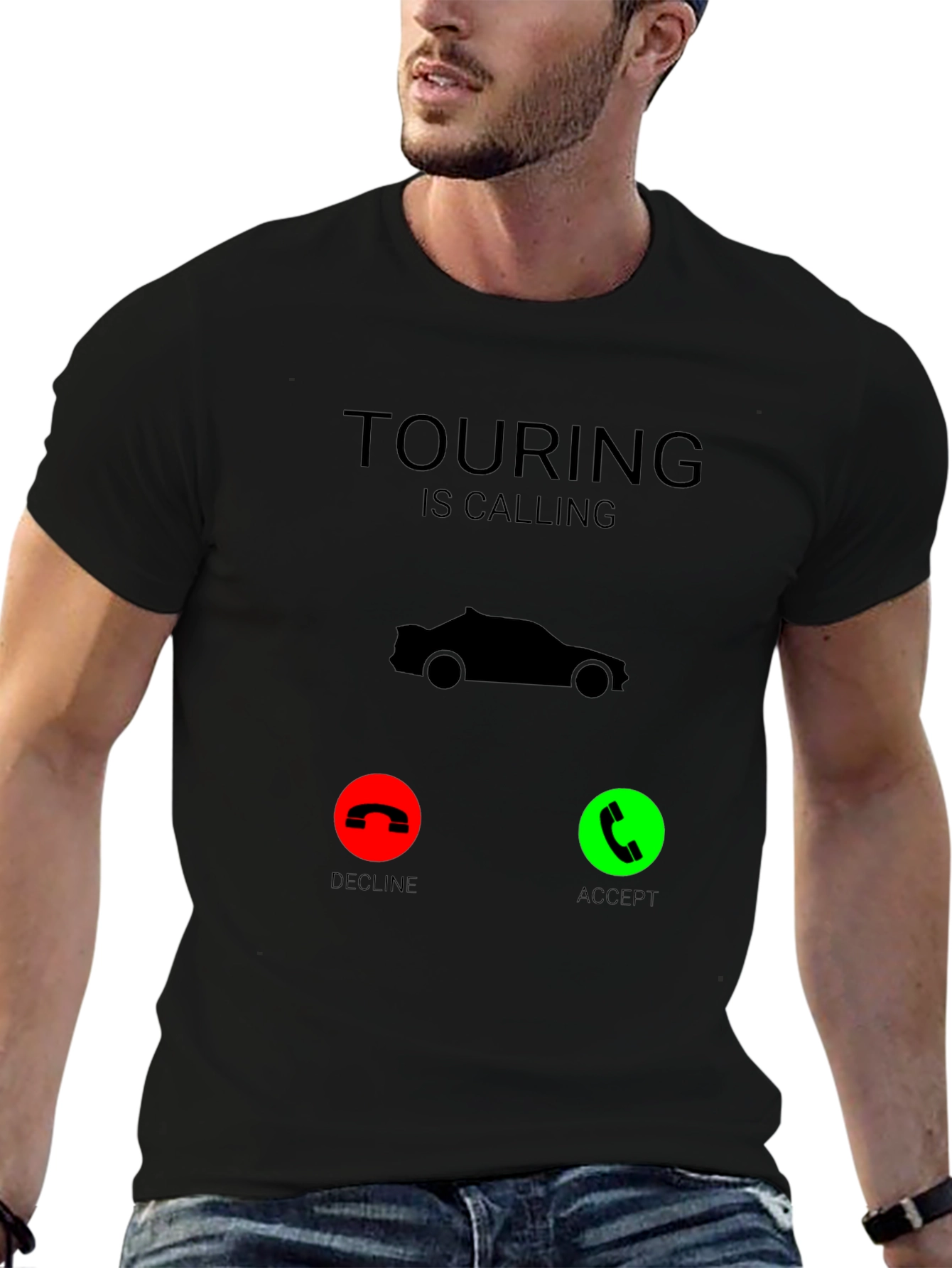 Touring is Calling Black T-Shirt
