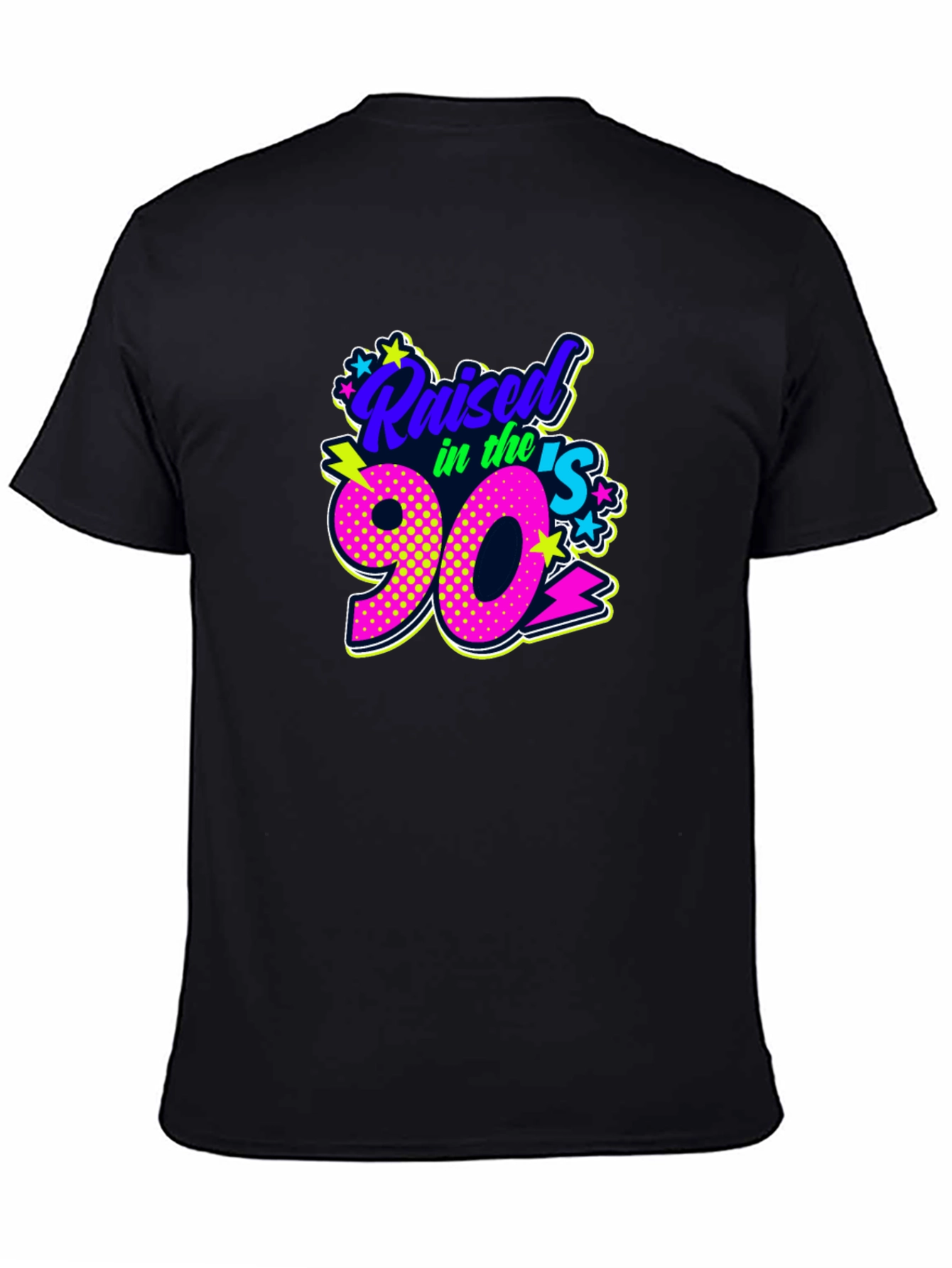 Raised in the 90s Black T-Shirt