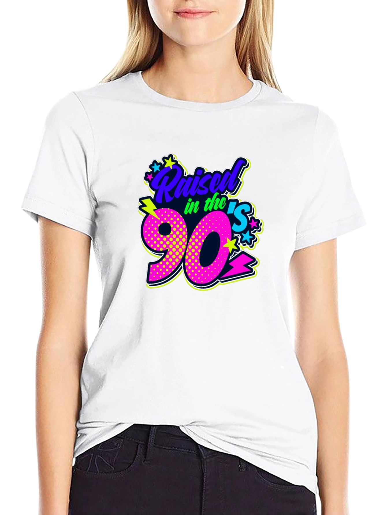 Raised in the 90s Black T-Shirt