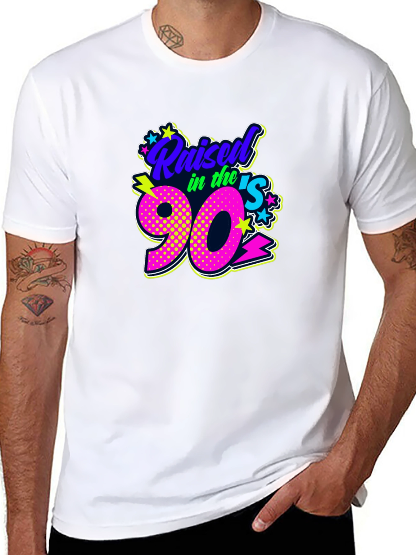 Raised in the 90s Black T-Shirt