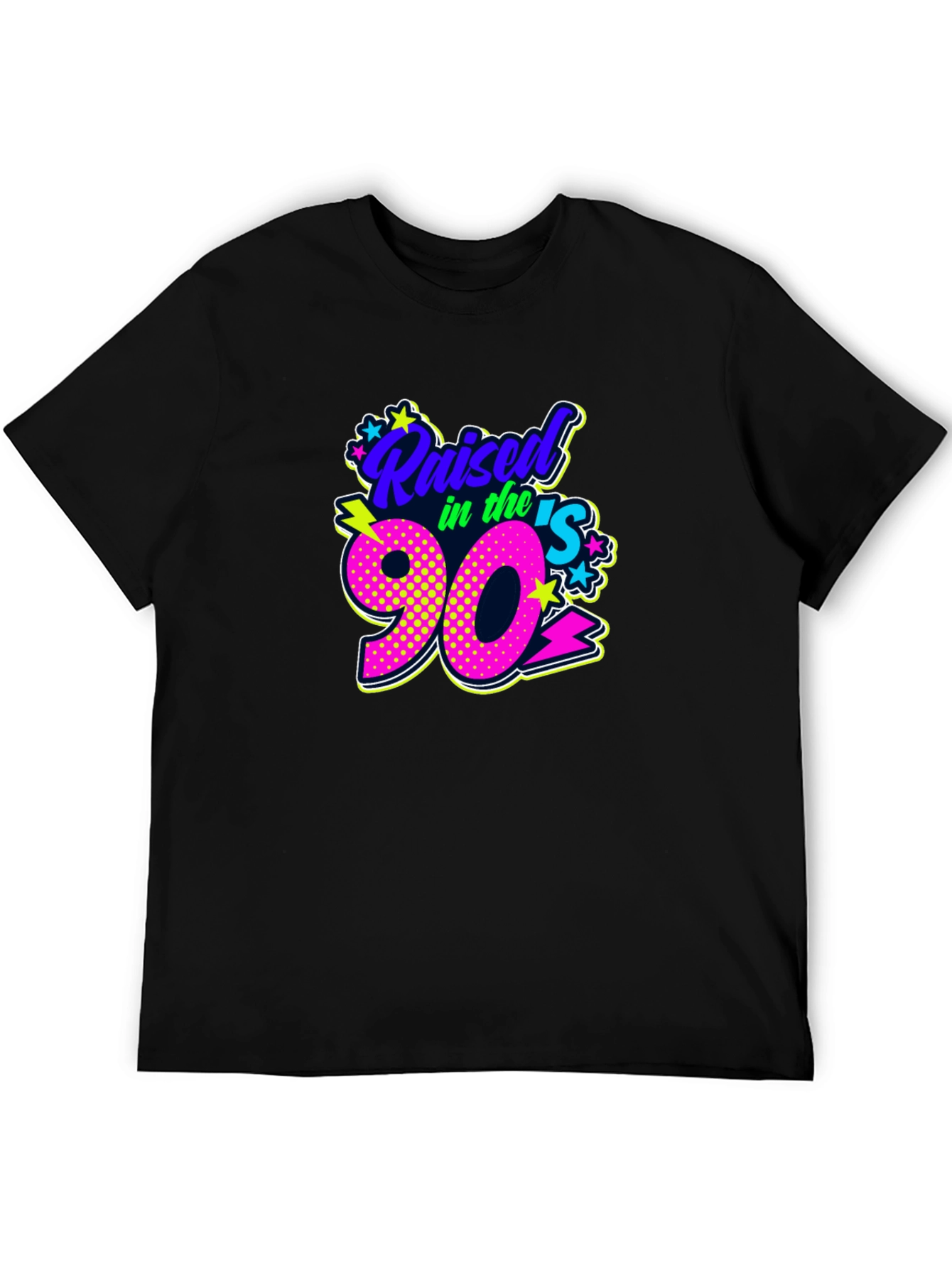 Raised in the 90s Black T-Shirt