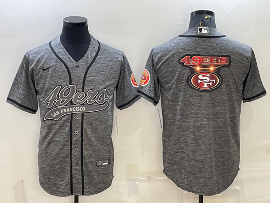 Men's San Francisco 49ers Gray Game Jerseys