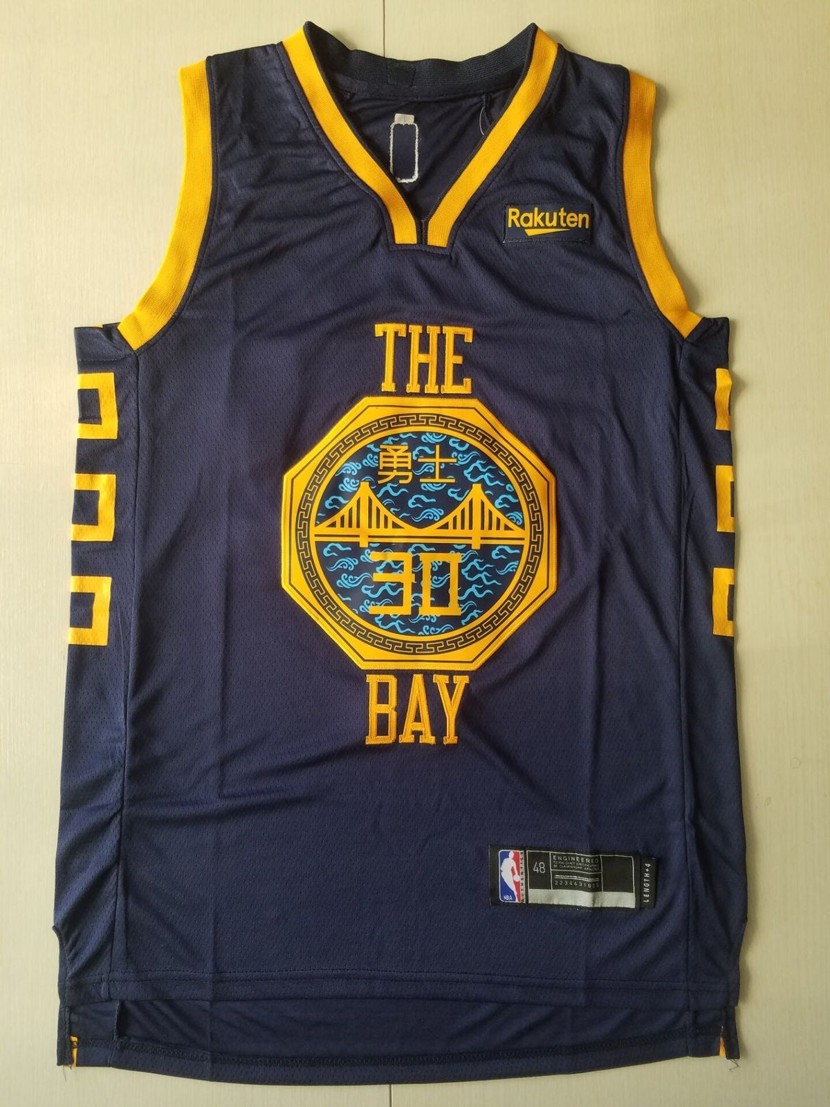 Men's Golden State Warriors Stephen Curry Navy Swingman Jerseys City Edition