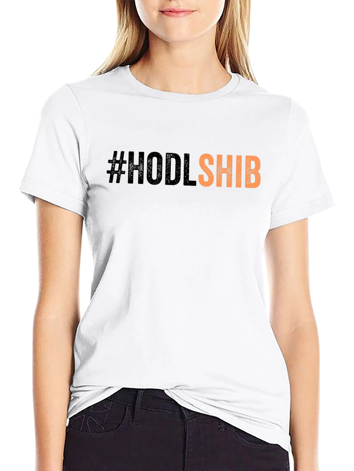 #HODLSHIB Black T-Shirt - Crypto Meme Tee