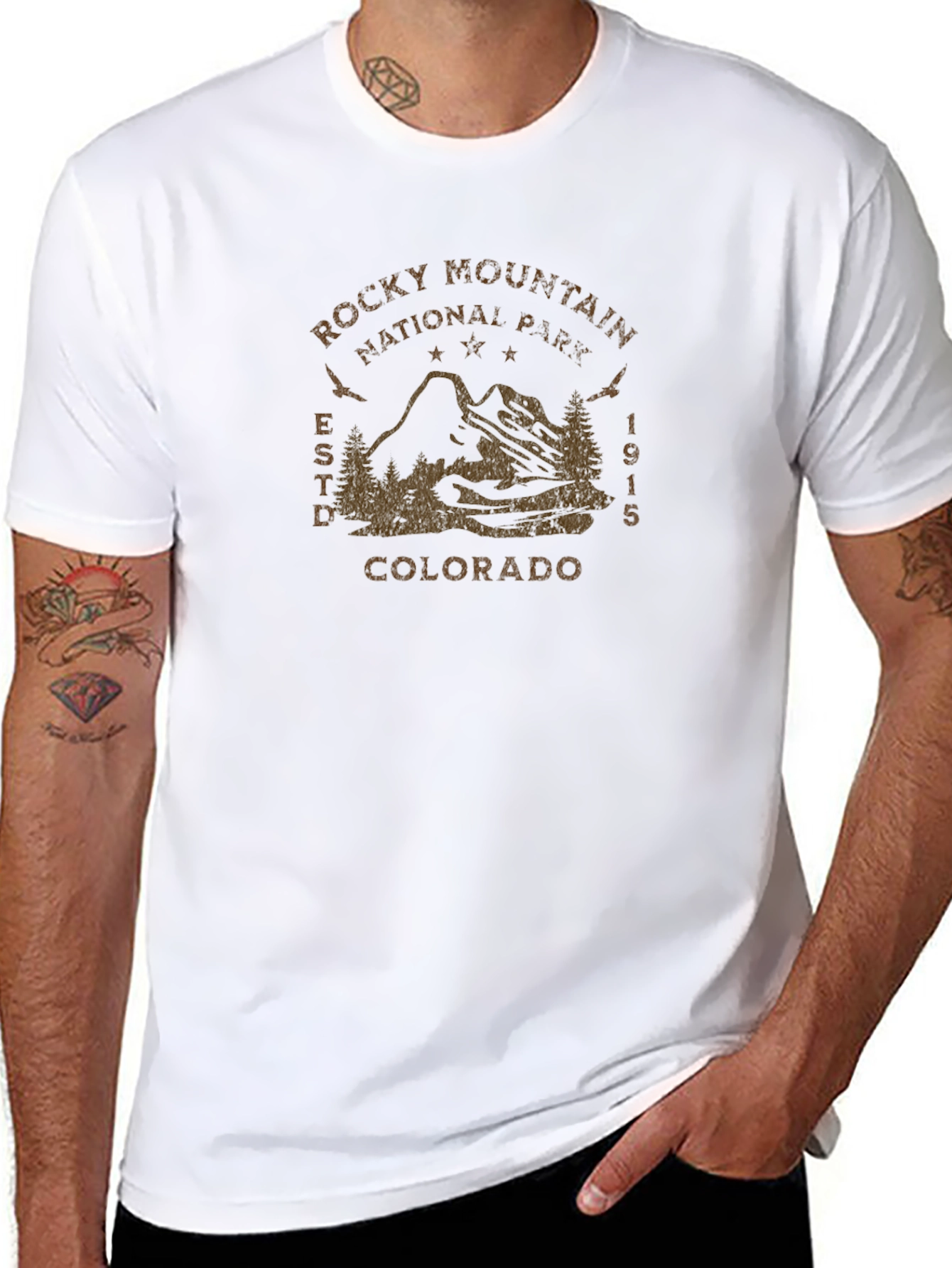 Rocky Mountain National Park Black Graphic T-Shirt