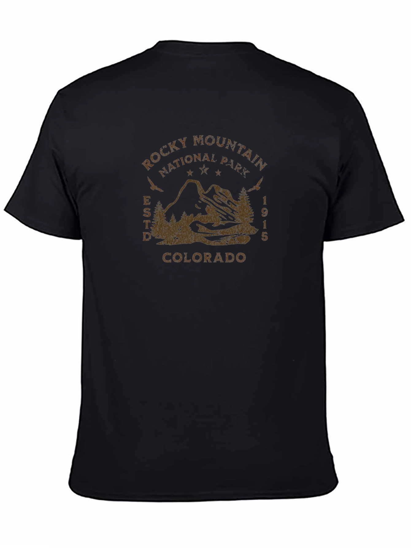 Rocky Mountain National Park Black Graphic T-Shirt