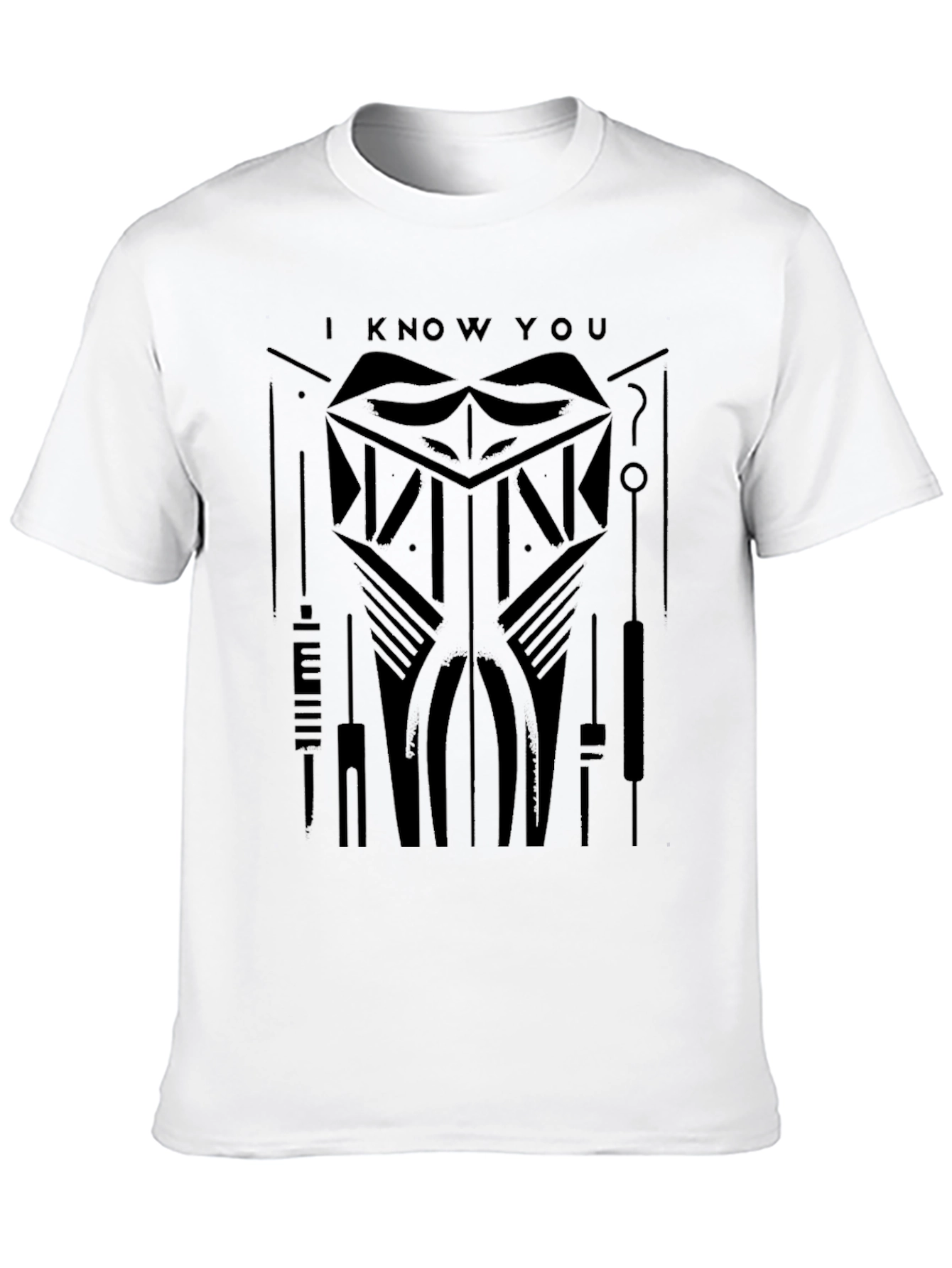 I Know You Black Graphic Tee