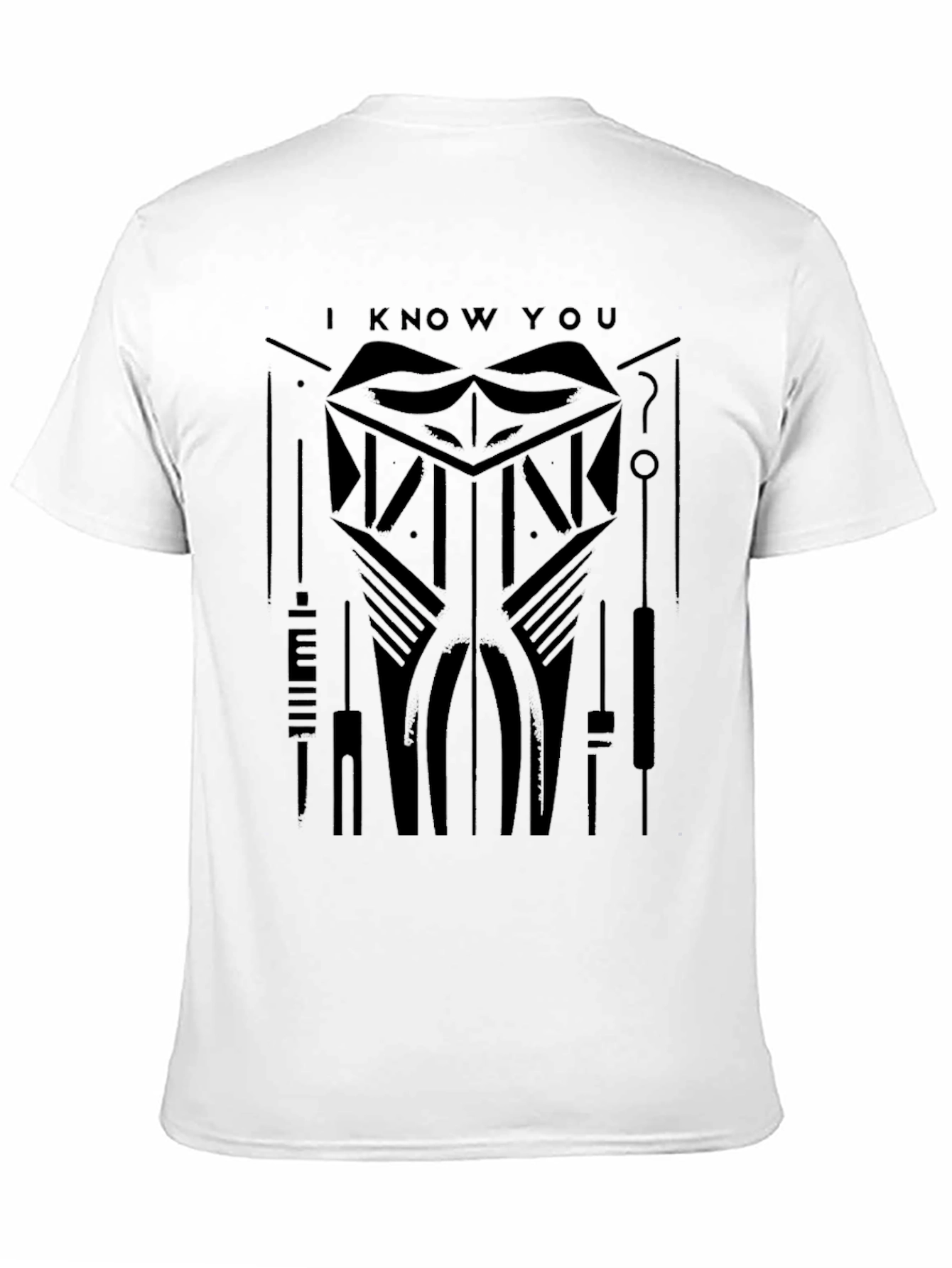 I Know You Black Graphic Tee