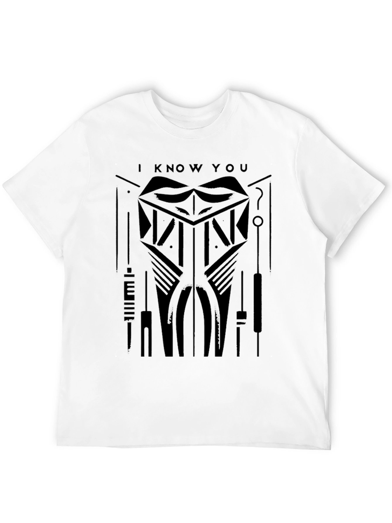 I Know You Black Graphic Tee
