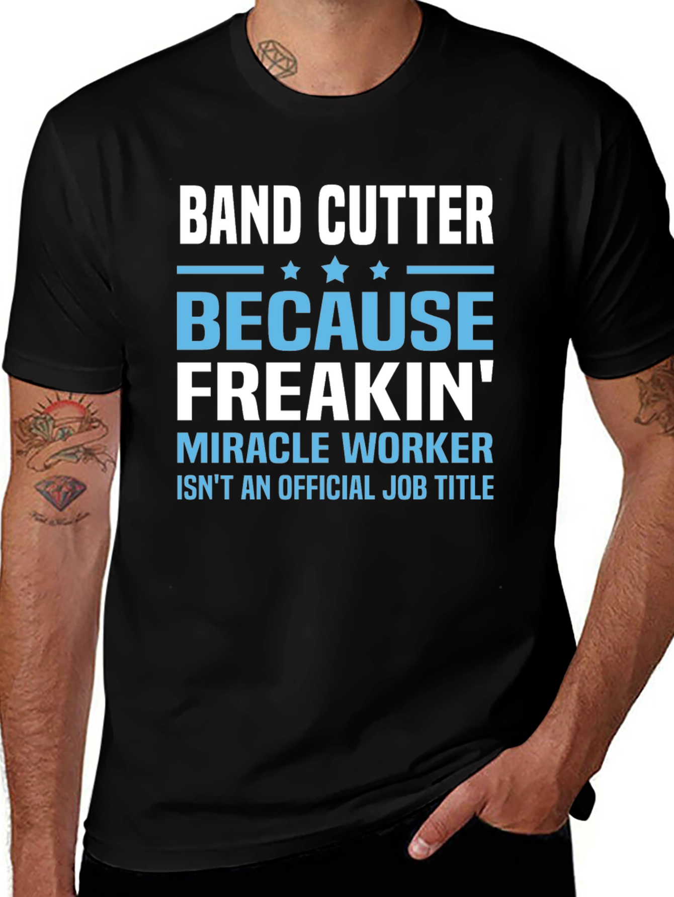 Band Cutter Funny Job Title T-Shirt