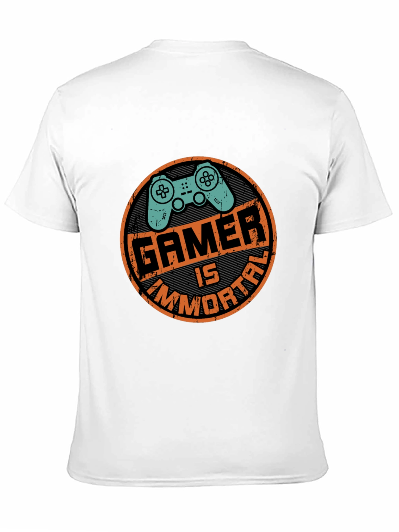 Gamer Is Immortal Black Graphic Tee