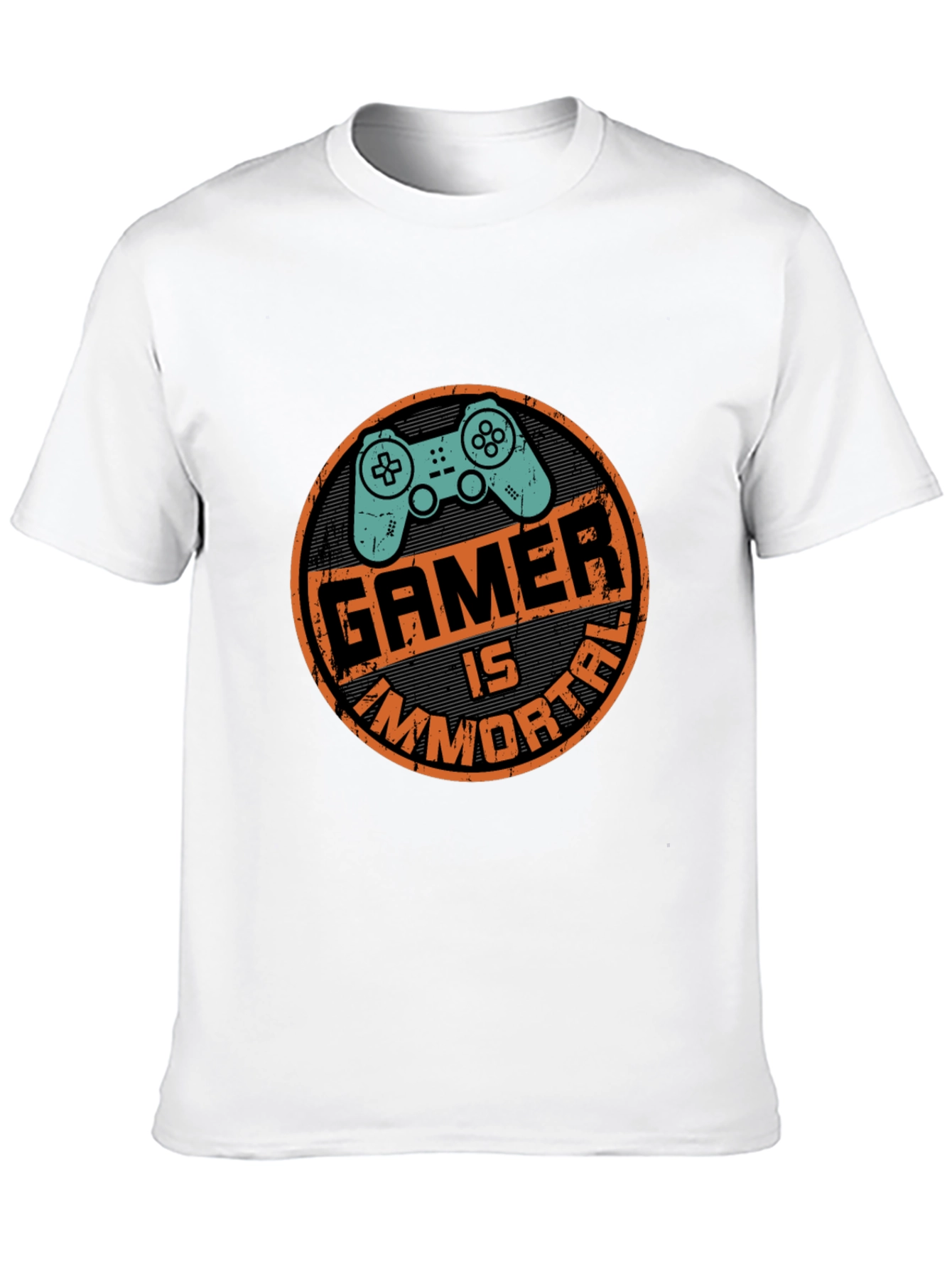 Gamer Is Immortal Black Graphic Tee