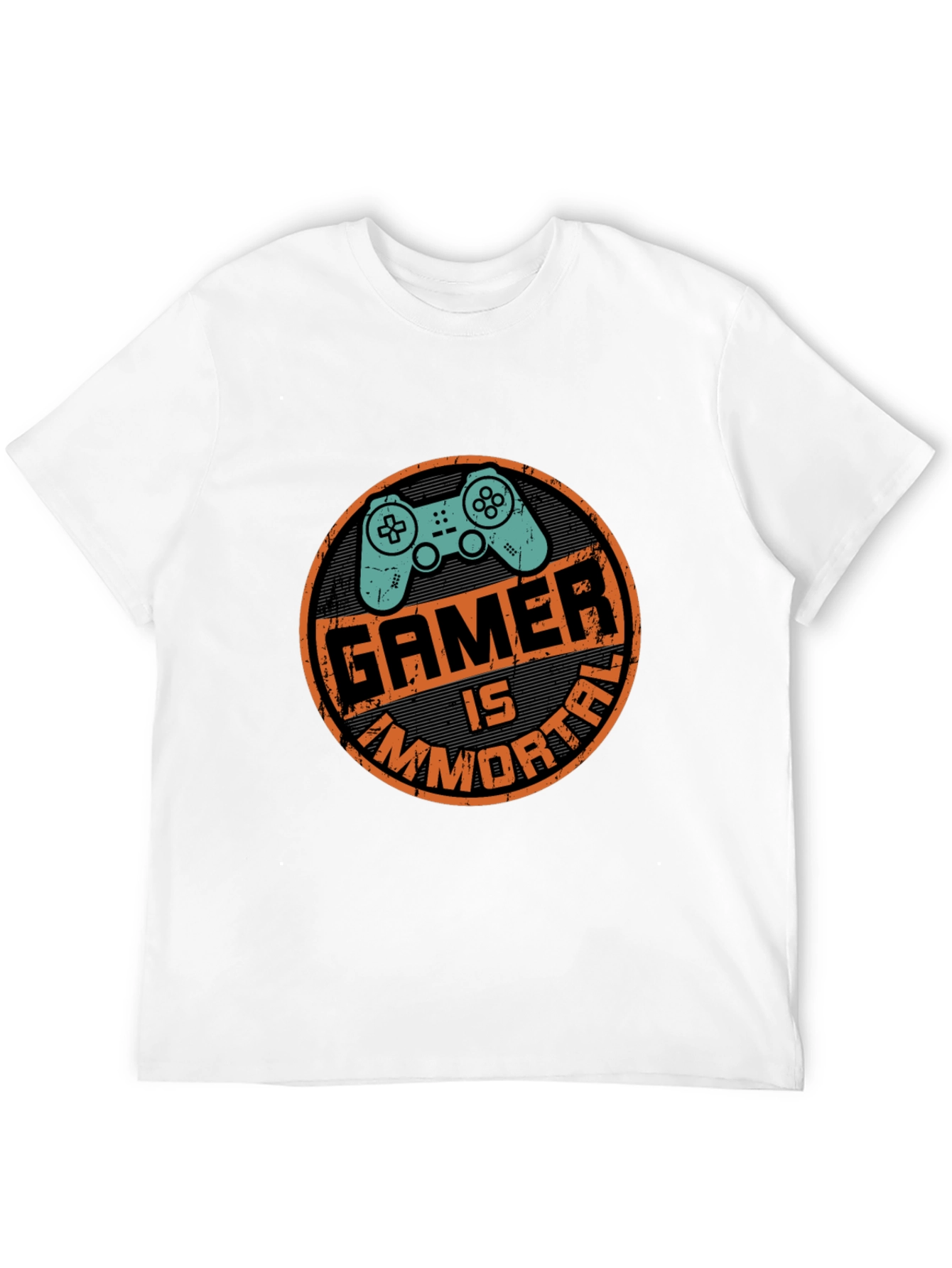 Gamer Is Immortal Black Graphic Tee