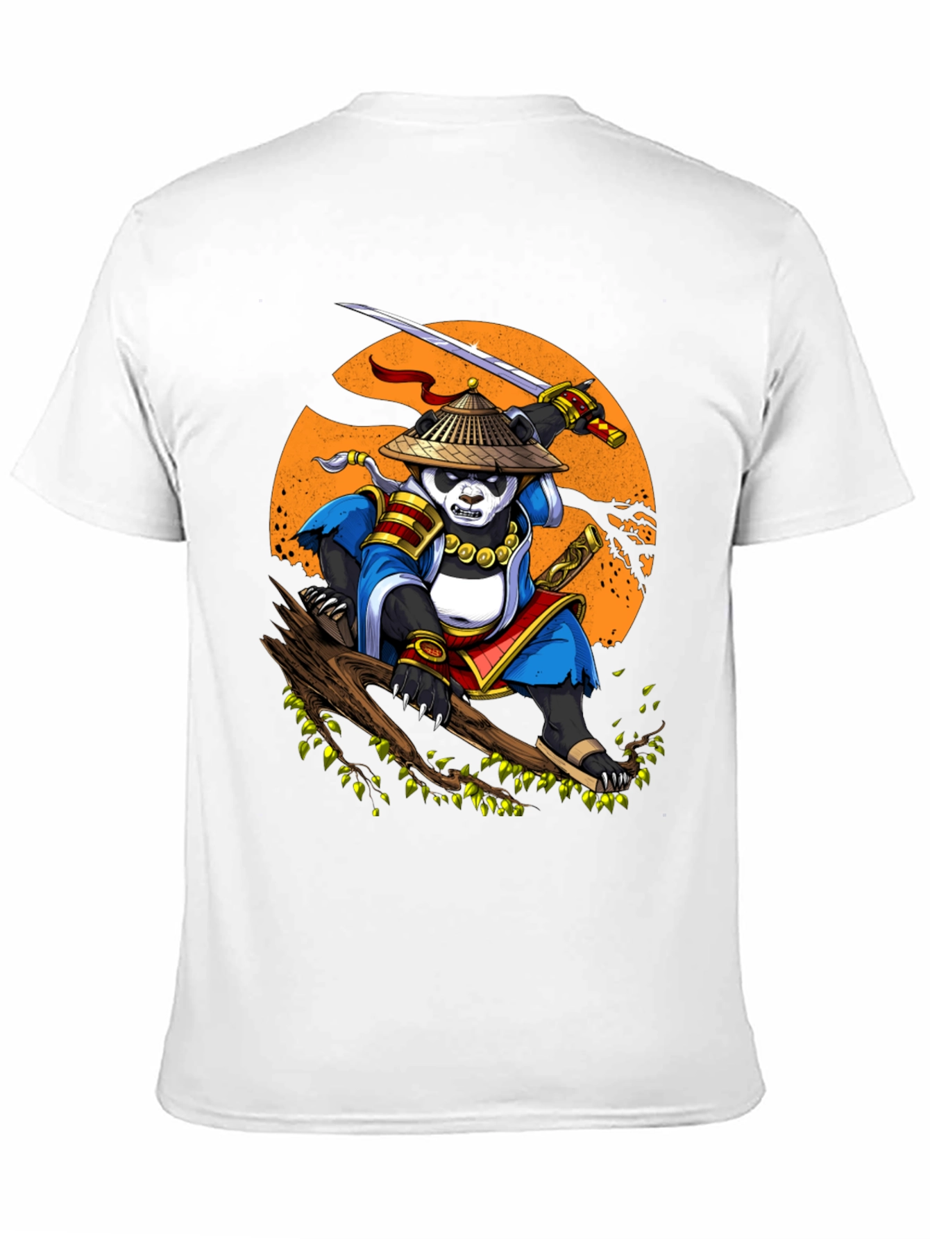 Panda Samurai T-Shirt - Martial Arts Panda Design
