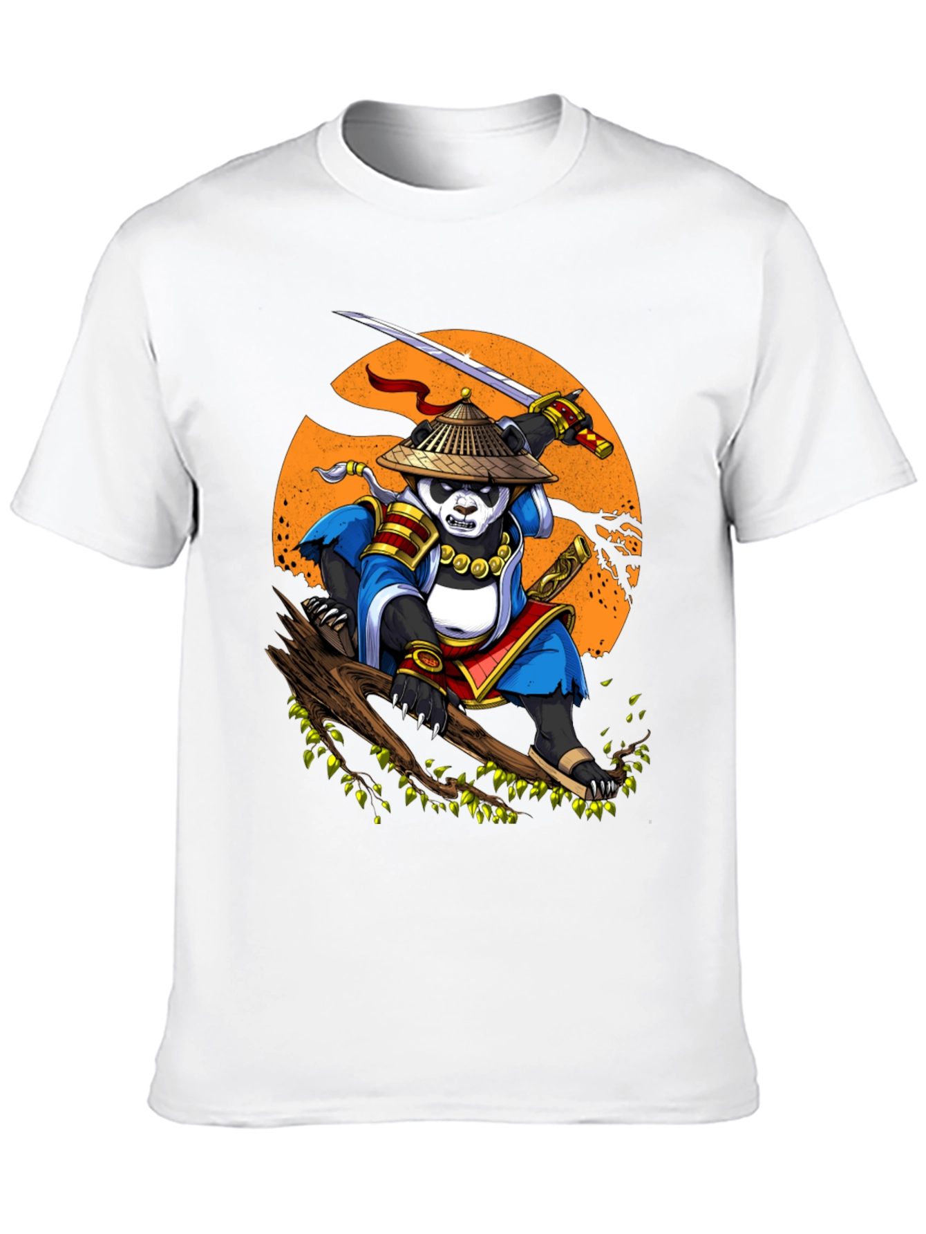 Panda Samurai T-Shirt - Martial Arts Panda Design