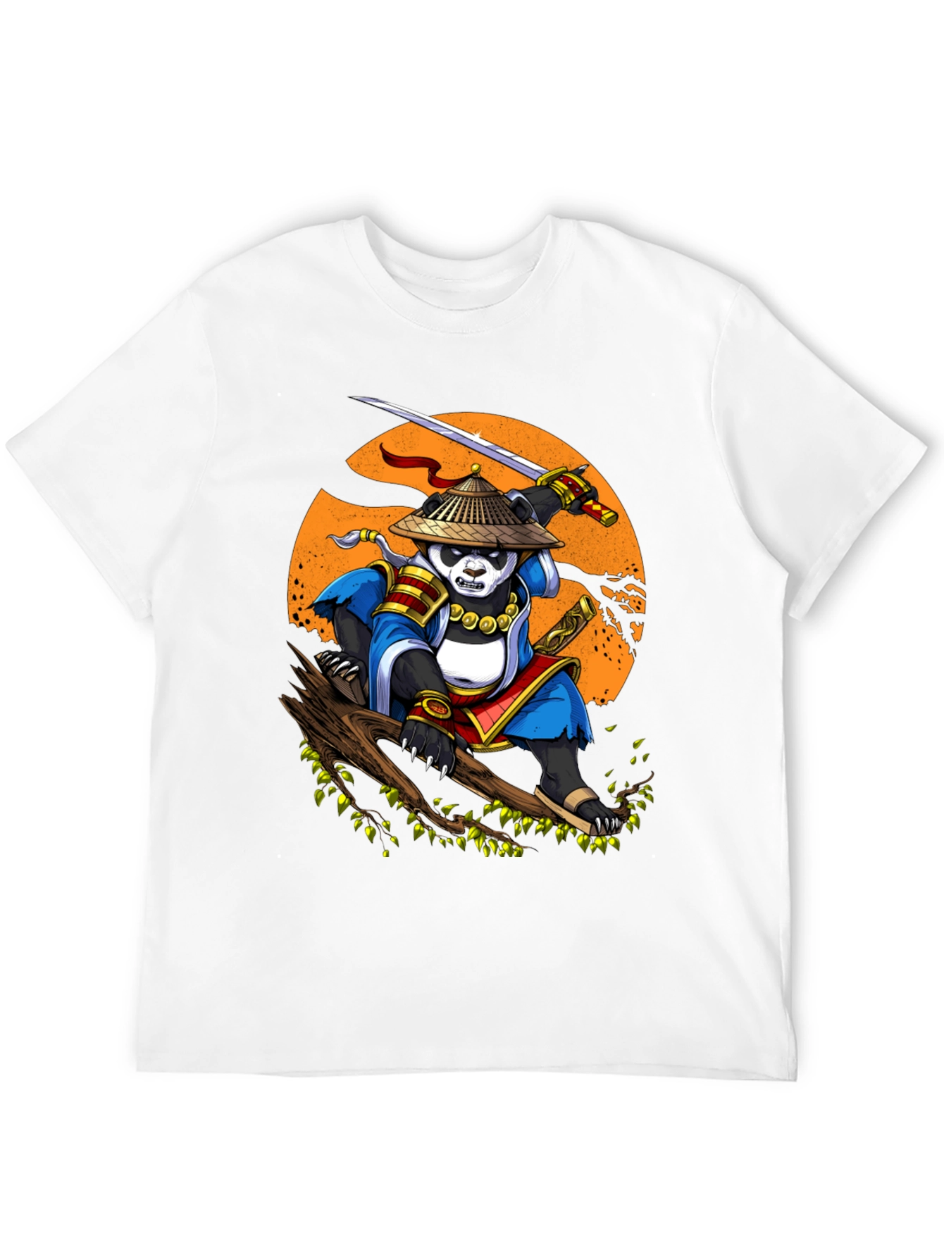 Panda Samurai T-Shirt - Martial Arts Panda Design