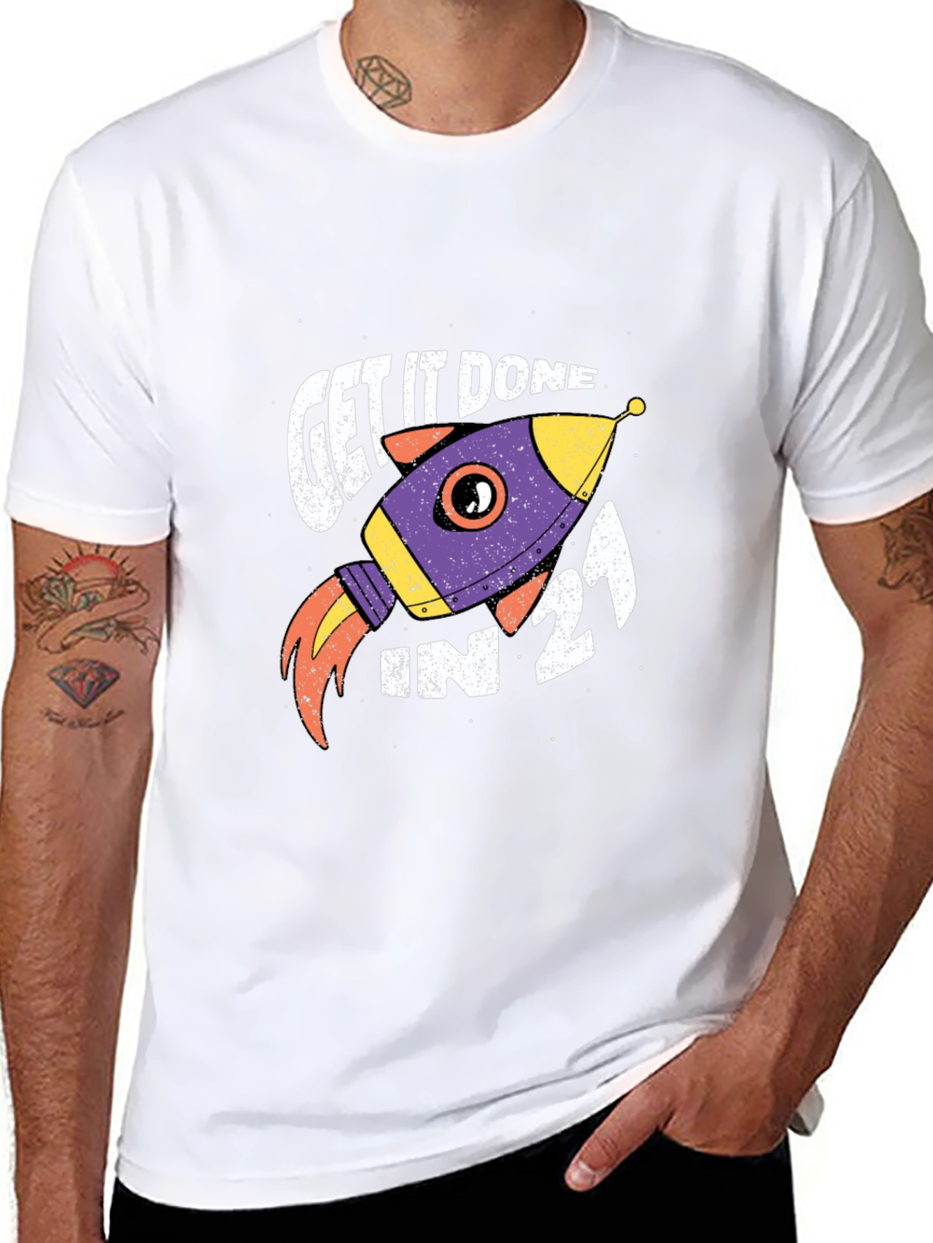 Get it Done Rocket Graphic Tee