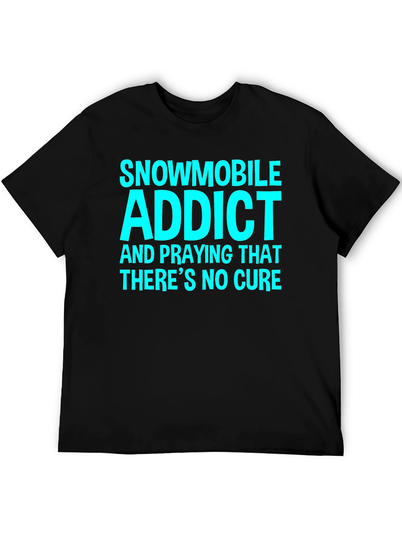 Snowmobile Addict Graphic Tee - Black