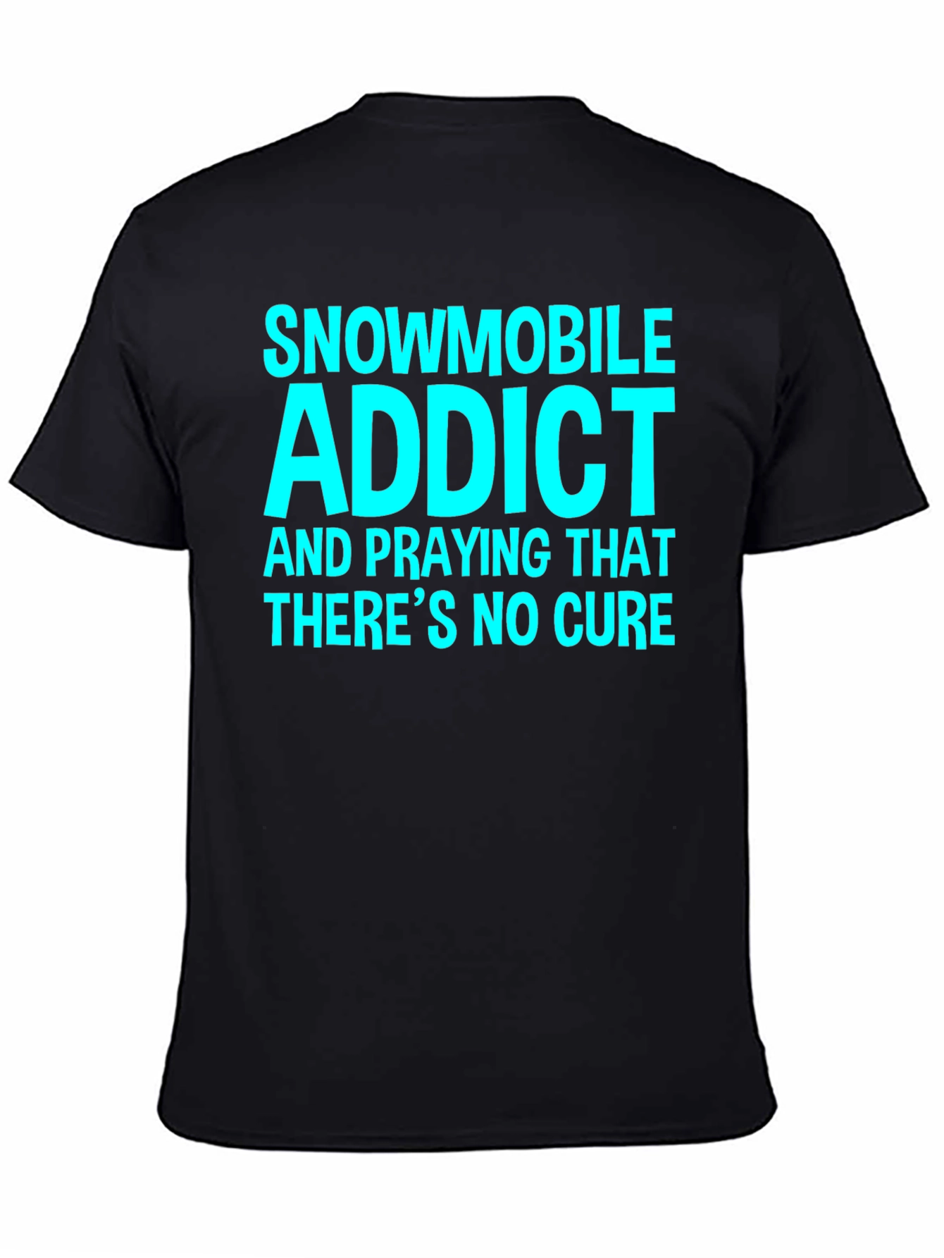 Snowmobile Addict Graphic Tee - Black