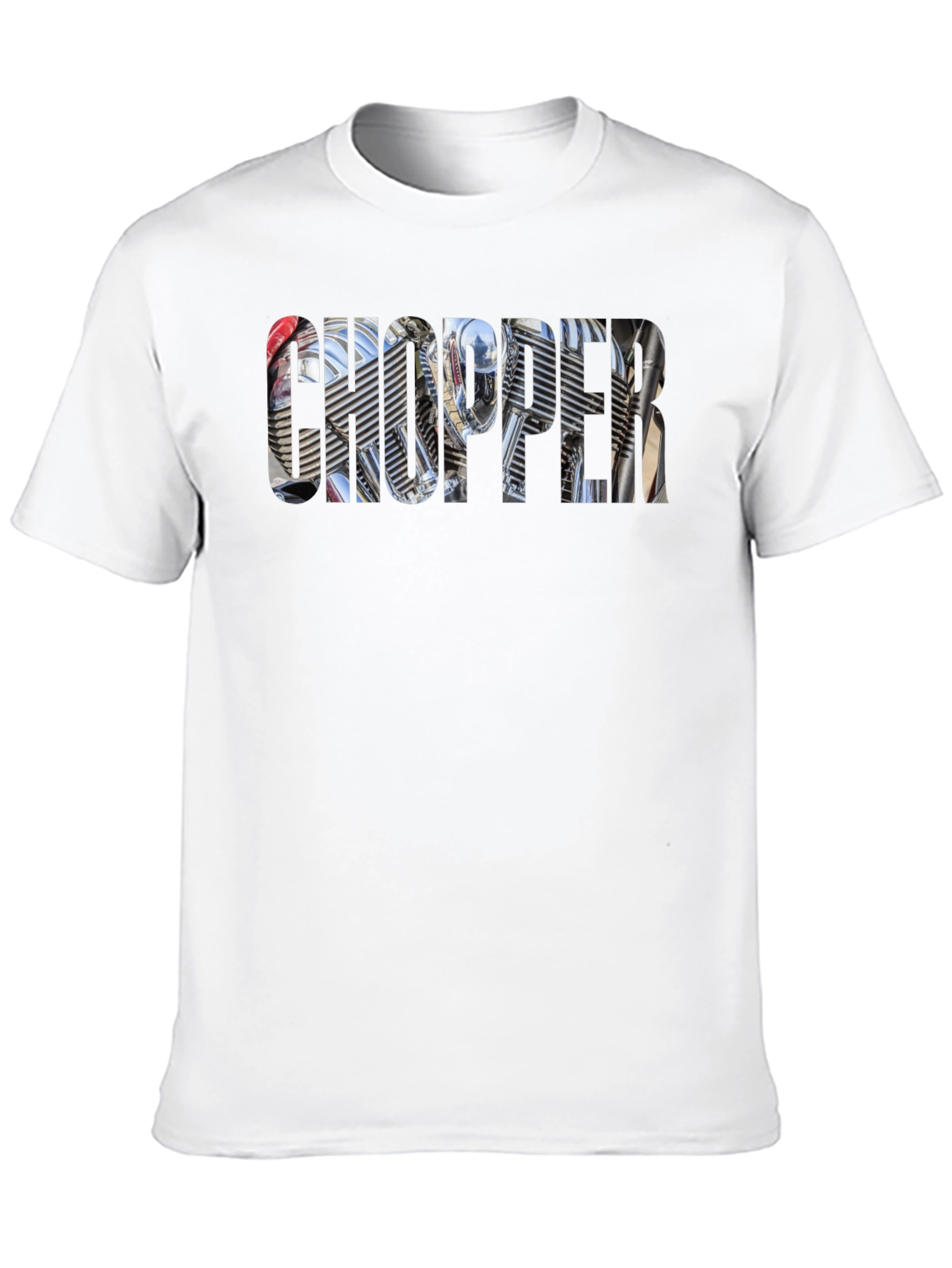 Chopper Motorcycle Engine Graphic T-Shirt