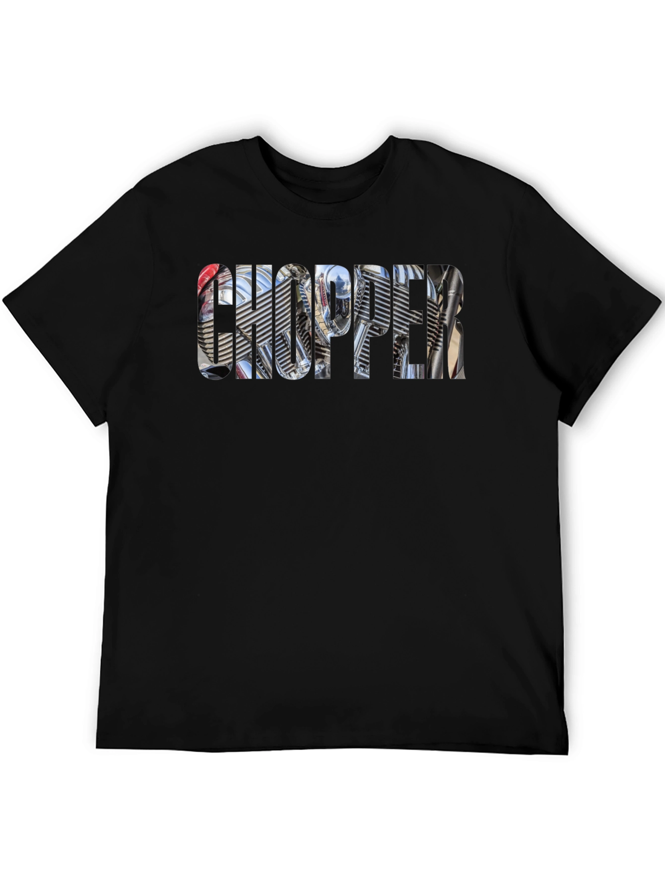 Chopper Motorcycle Engine Graphic T-Shirt