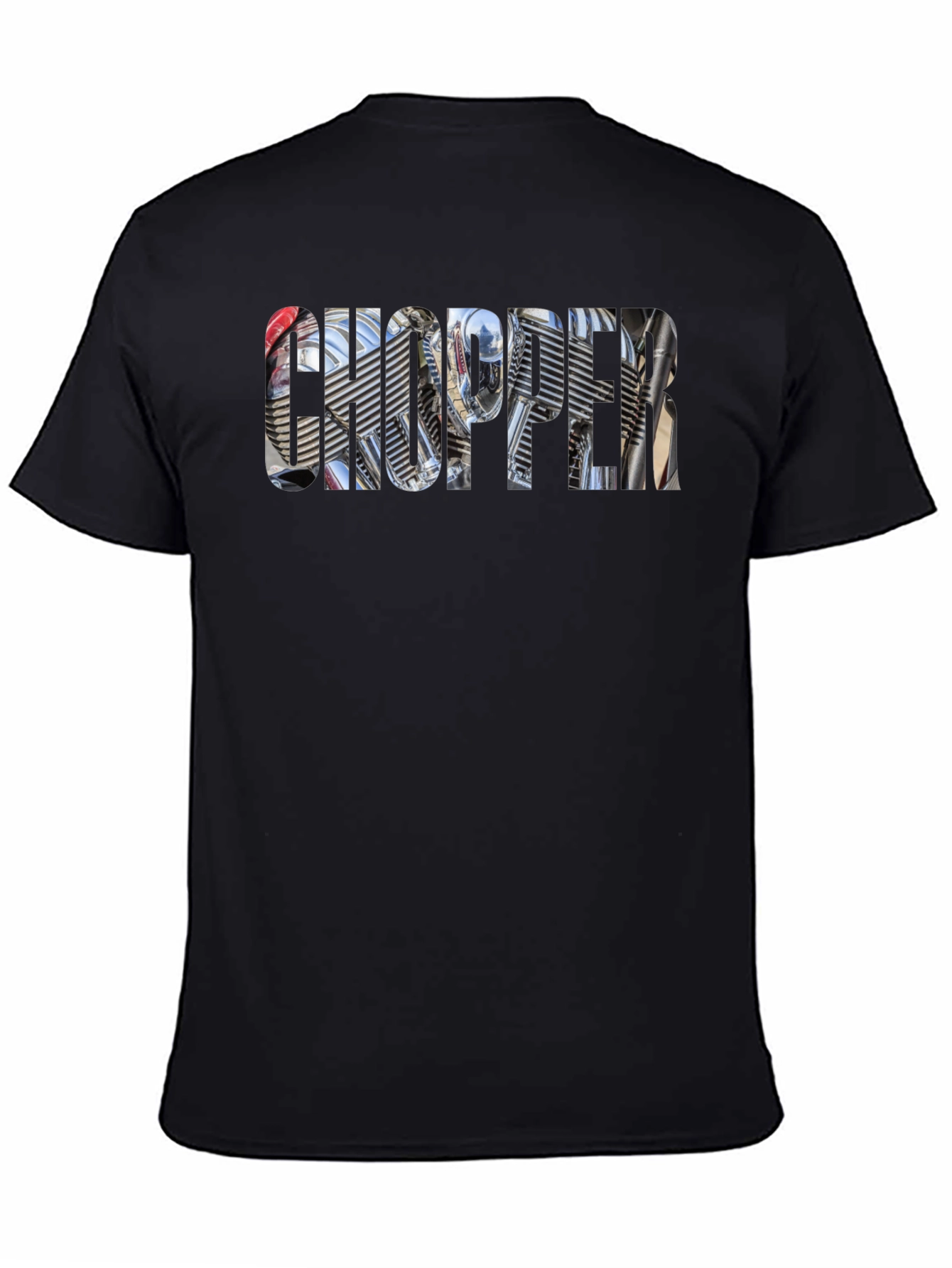 Chopper Motorcycle Engine Graphic T-Shirt