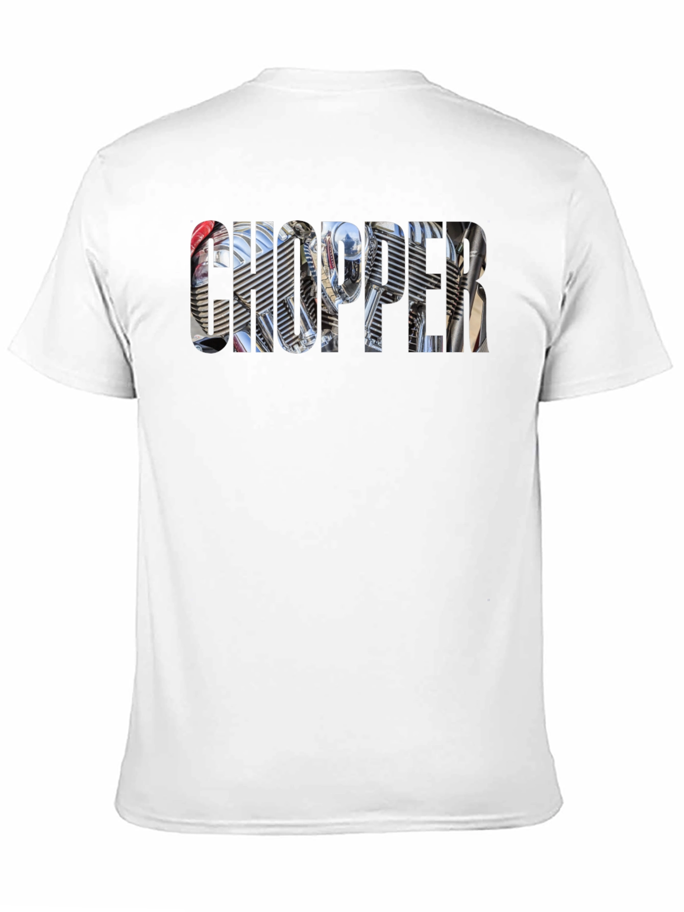 Chopper Motorcycle Engine Graphic T-Shirt