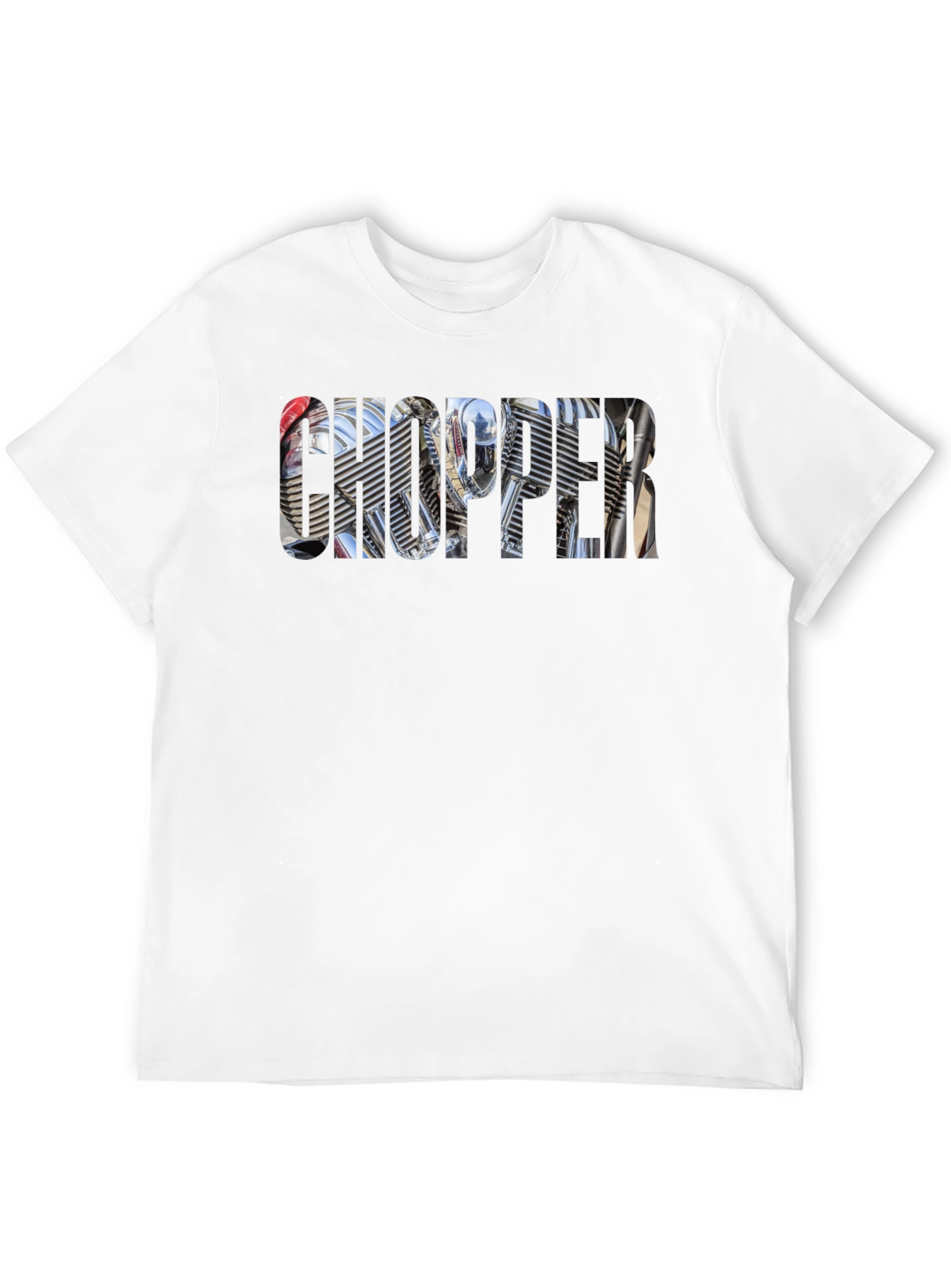 Chopper Motorcycle Engine Graphic T-Shirt