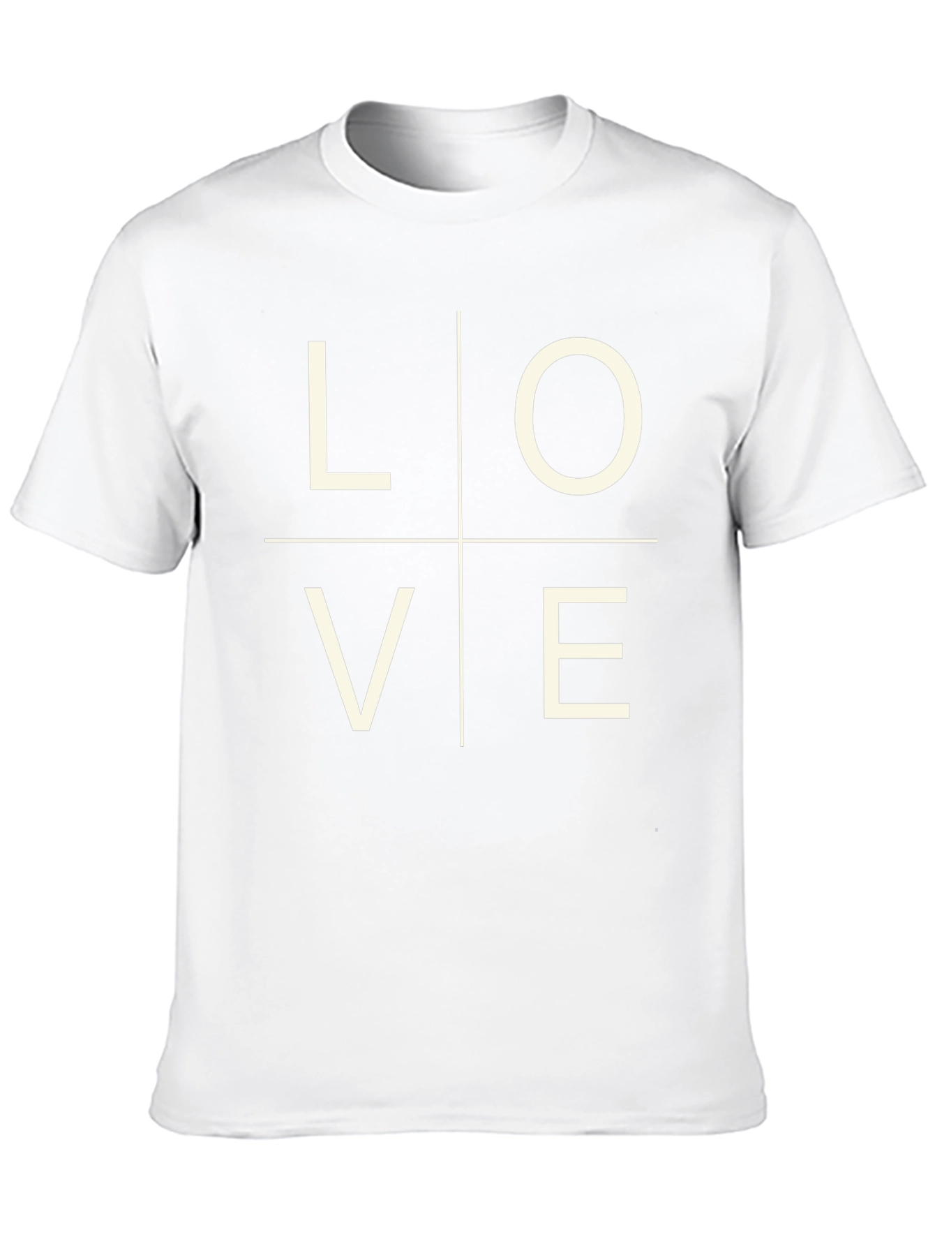 Love Grid Graphic Tee - Black Casual Shirt